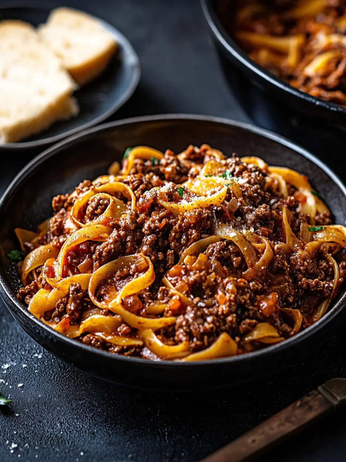 Slow-cooked venison mince ragu