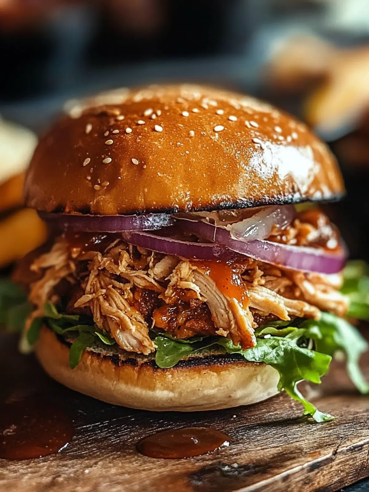 Pulled Chicken Burger