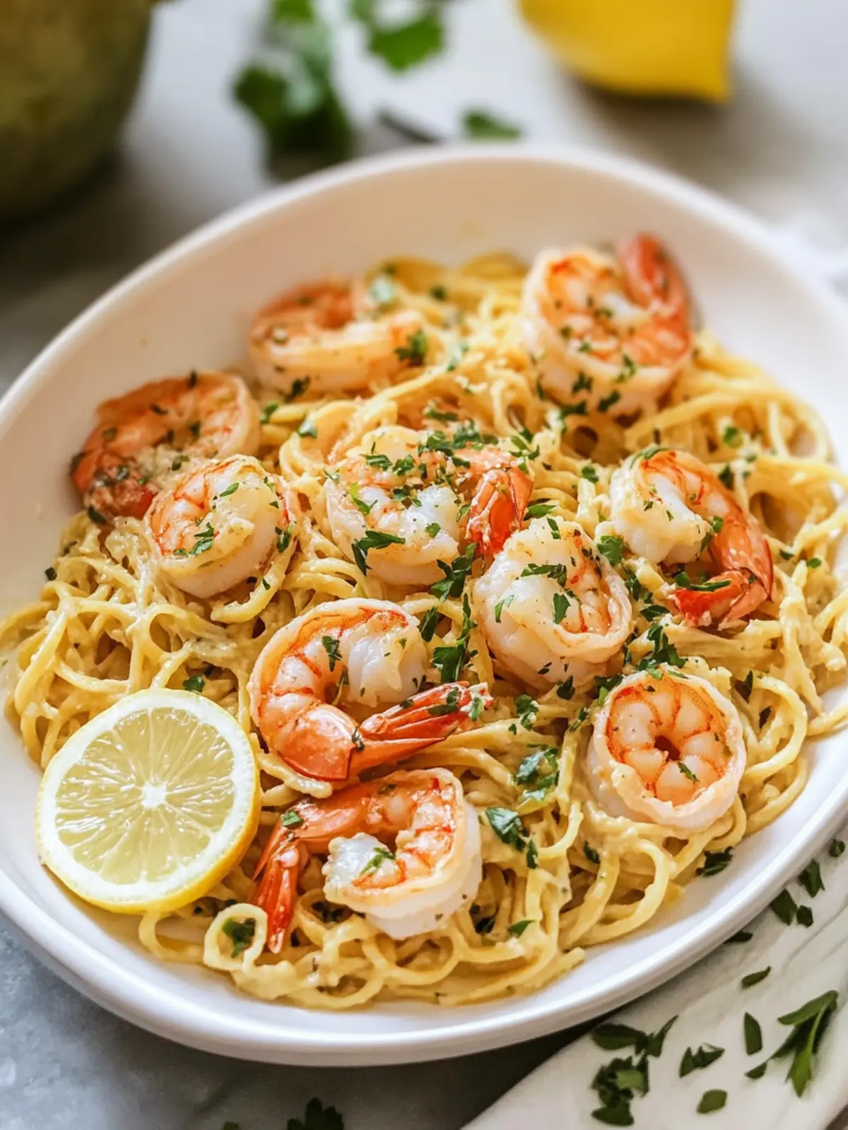 Creamy Shrimp Scampi