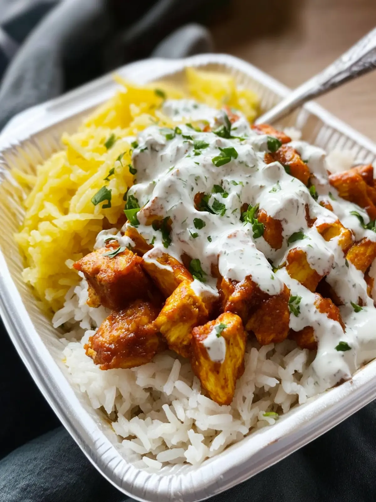 Halal Cart Vegan Chicken Over Rice That'll Blow Your Mind 3 Halal Cart Vegan Chicken Over Rice