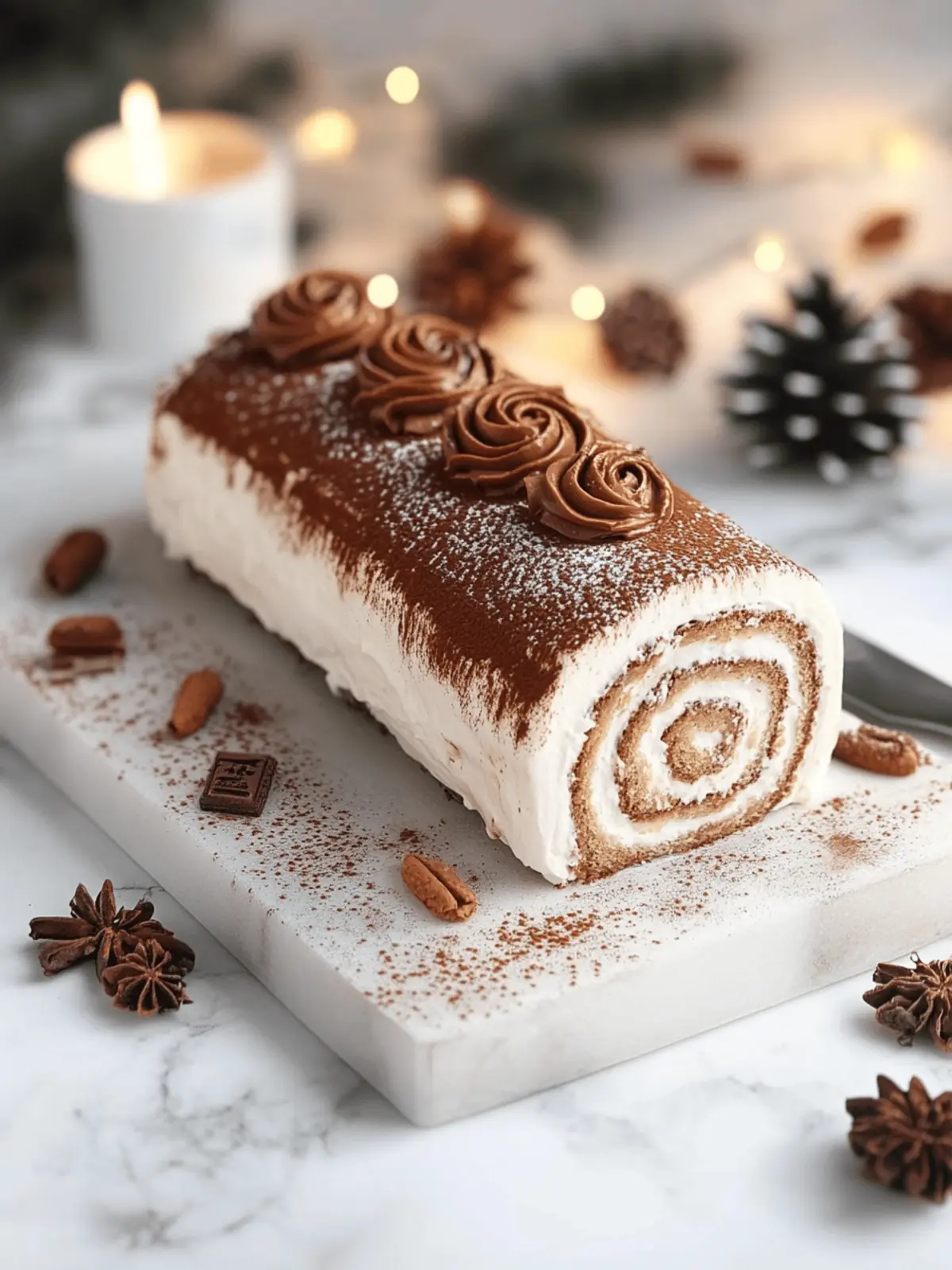 Gourmet Tiramisu Yule Log Cake That's Pure Holiday Magic 4 Gourmet Tiramisu Yule Log Cake