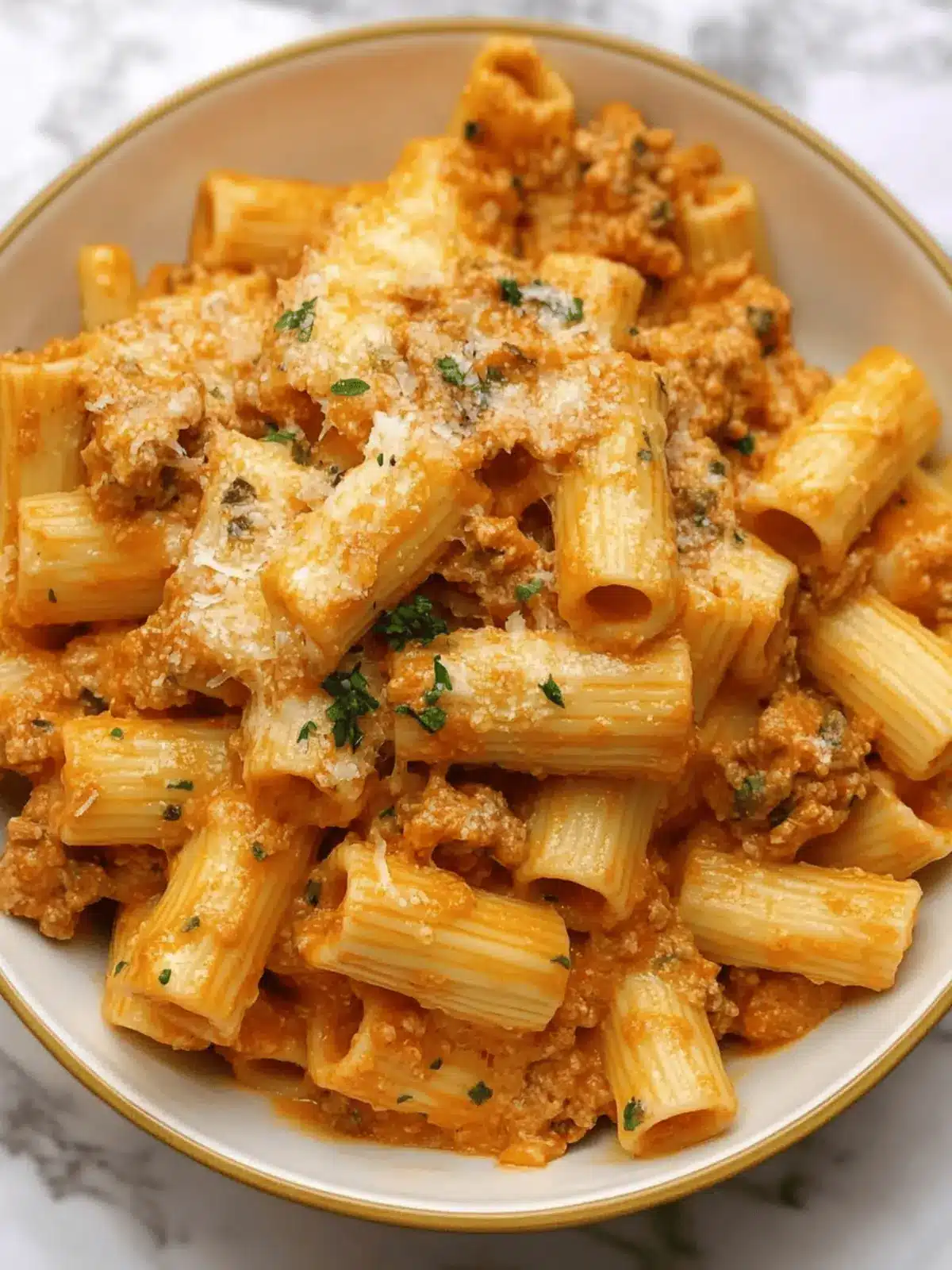 Creamy Rigatoni with Boursin Cheese for Effortless Weeknight Comfort 4 Creamy Rigatoni with Boursin Cheese