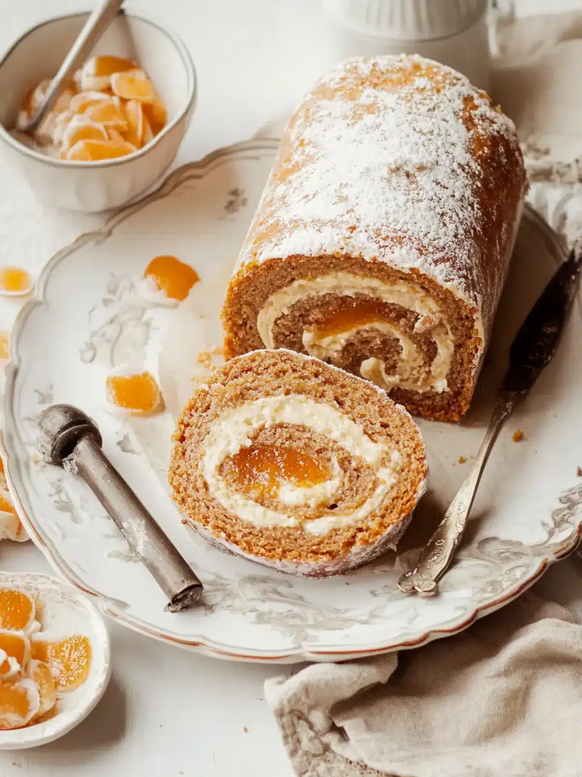 Ginger Spice Swiss Roll