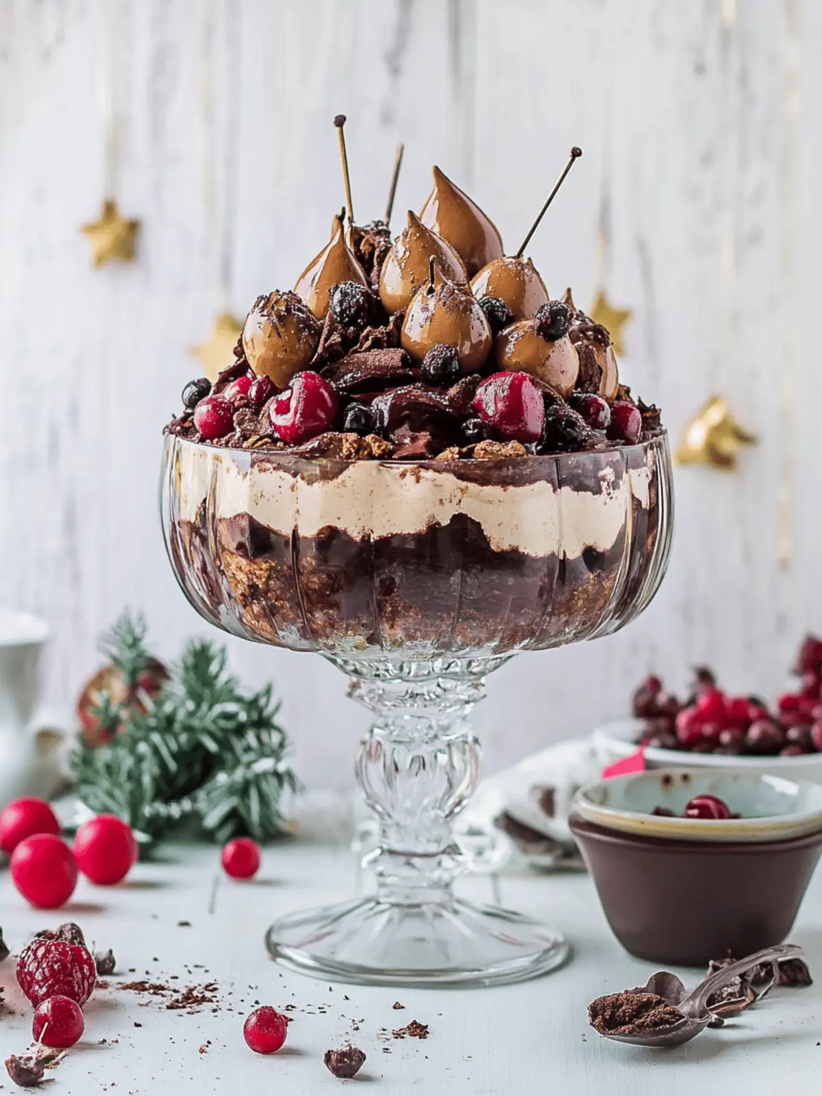Irresistibly Decadent Vegan Gluten-Free Black Forest Trifle 4 Black Forest Trifle (Vegan Gluten-Free)