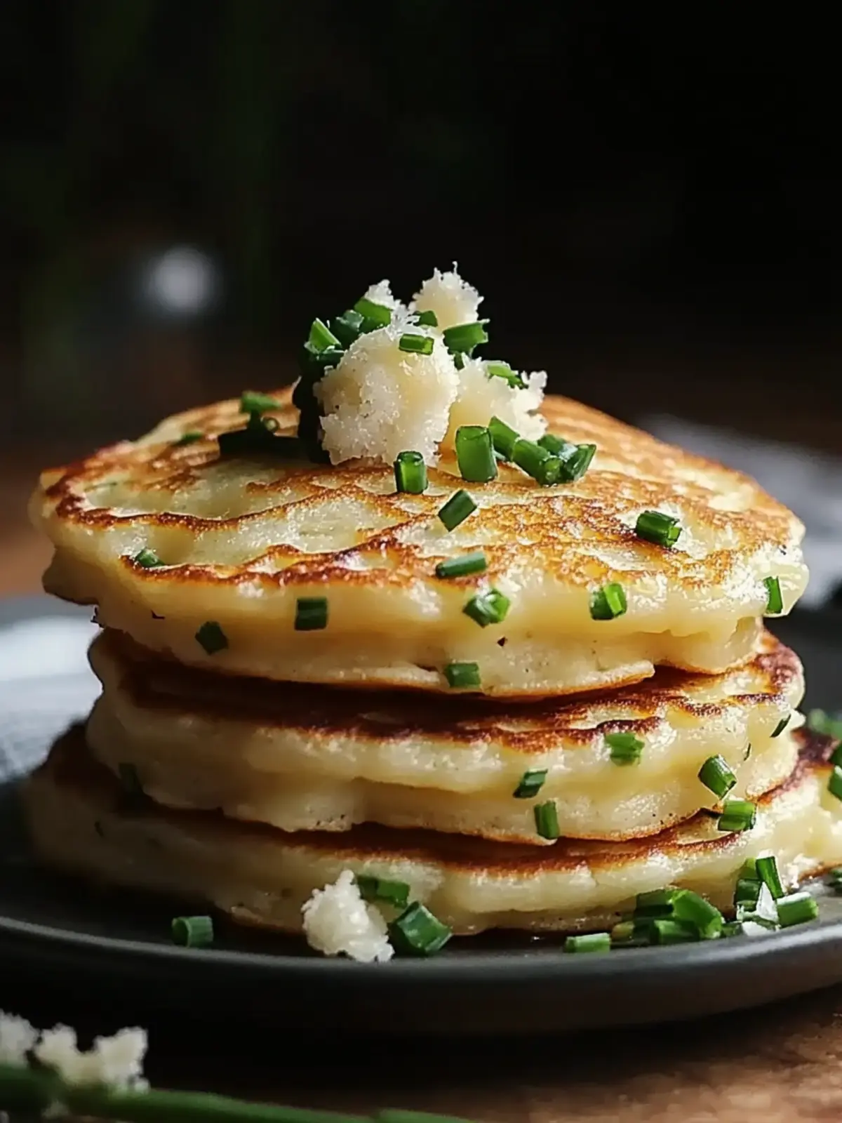 Cheese & Chive Pancakes