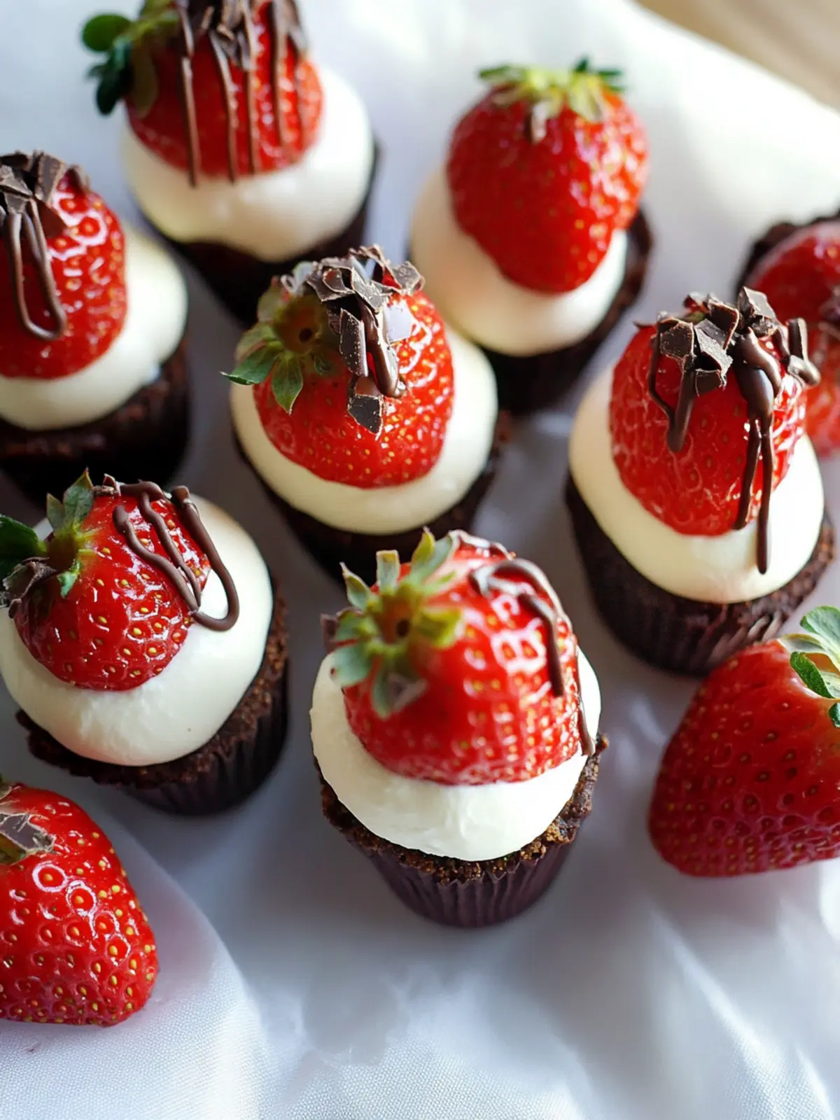 Chocolate Covered Cheesecake Strawberries