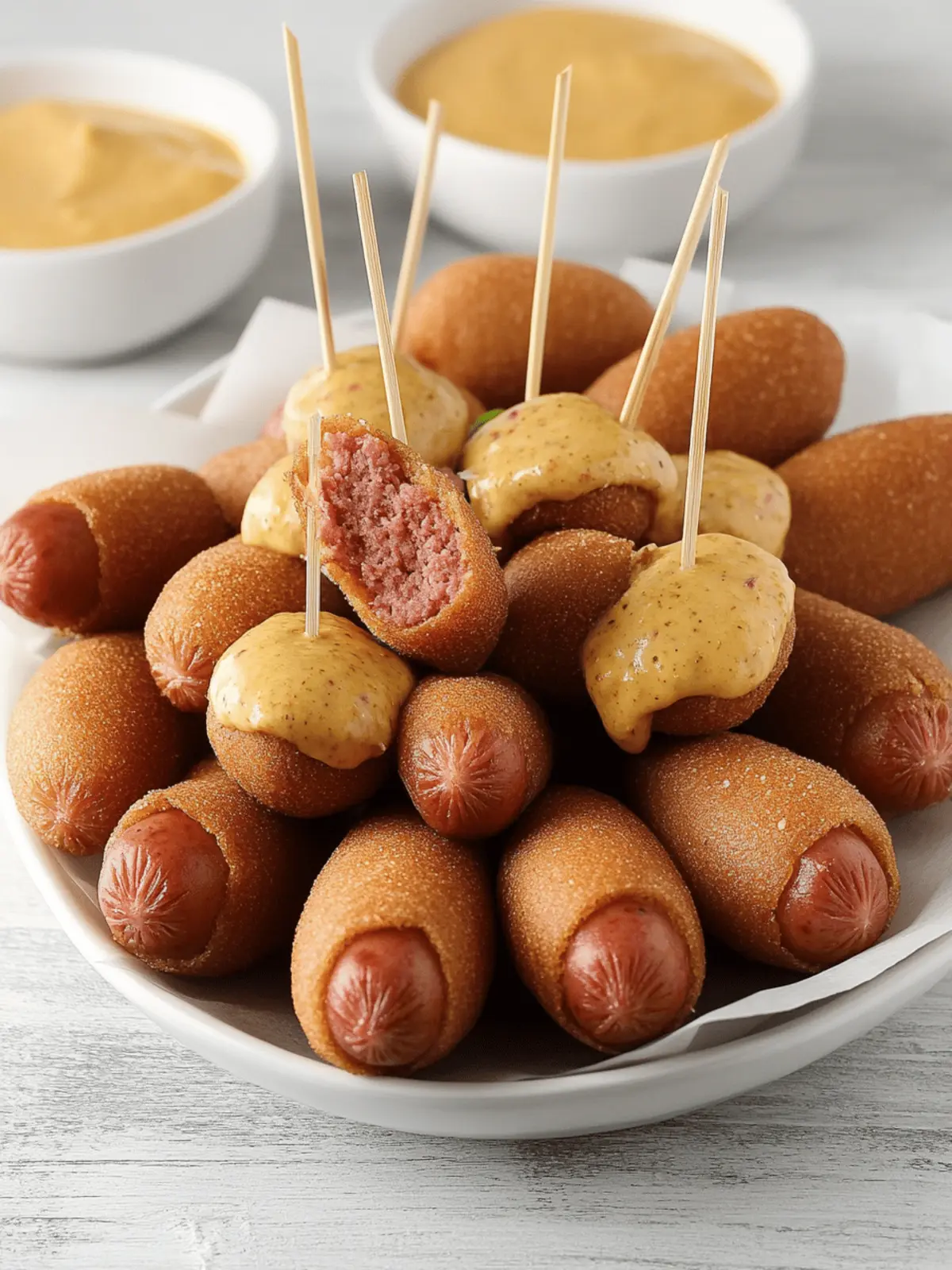 Crispy Mini Hotdogs: A Fun Twist on Classic Comfort Food 2 mini hotdogs