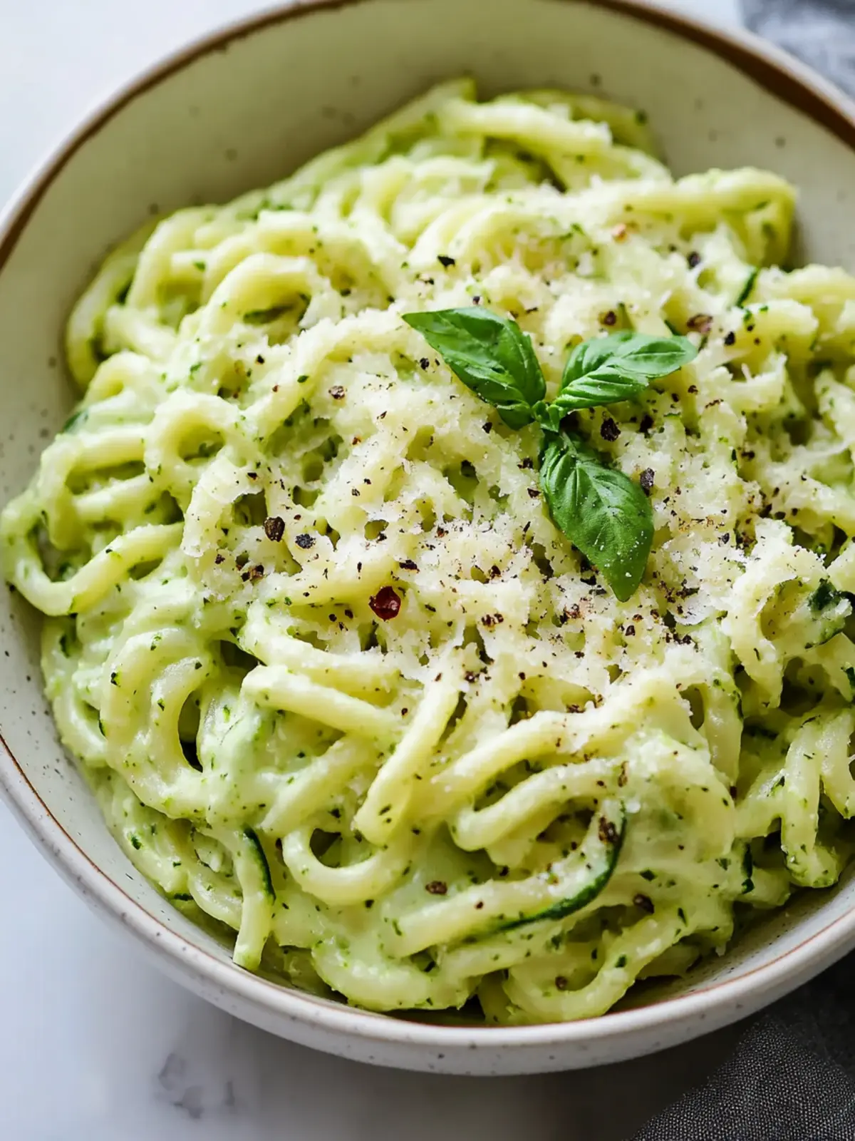 Creamy Zucchini Pasta