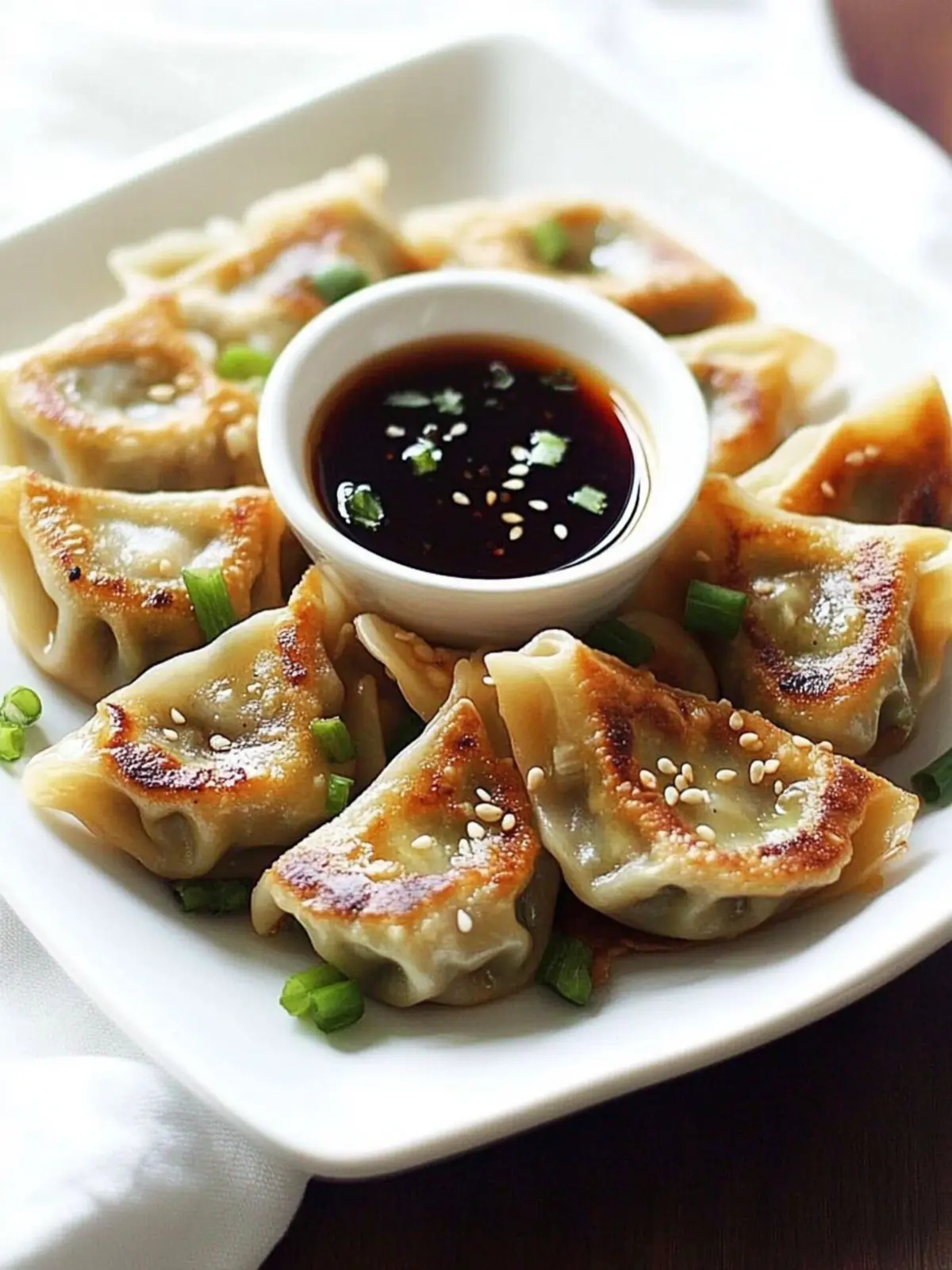 Easy Asian Dumplings with Hoisin Dipping Sauce