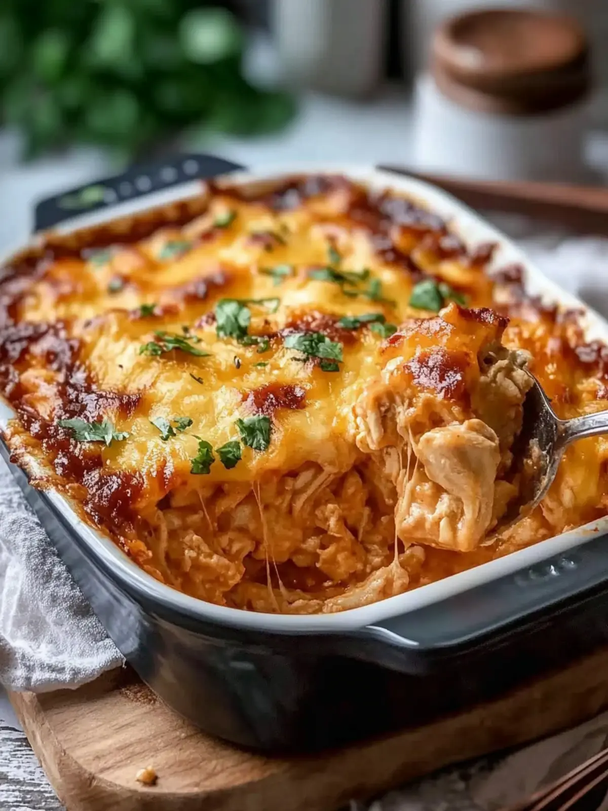 Keto BBQ Chicken Casserole