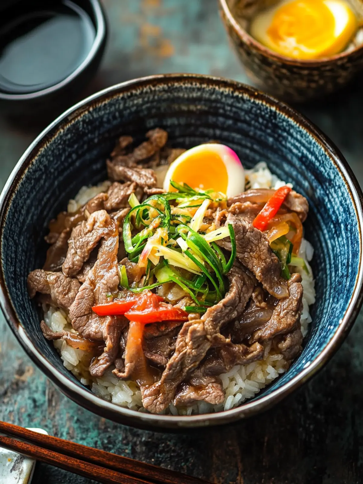 Gyudon (Japanese Beef Rice Bowl)