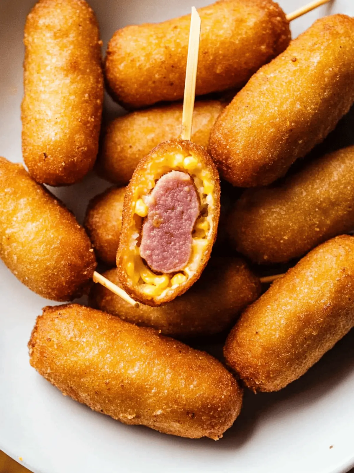 Homemade Mini Corndogs