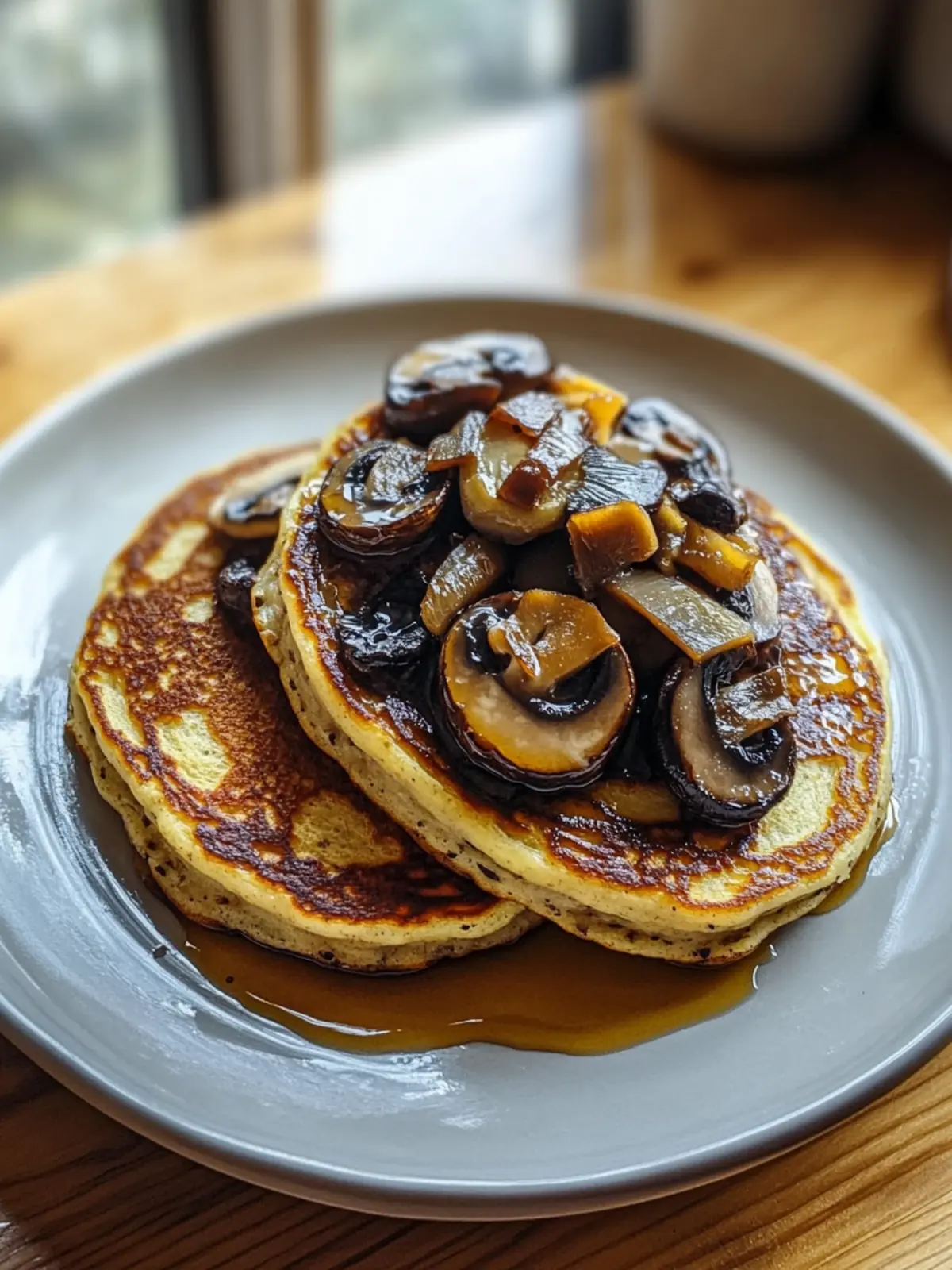 Vegan Mushroom Pancakes