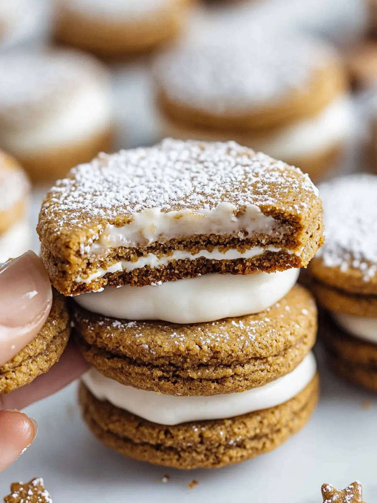 Gingerbread Sandwich Cookies