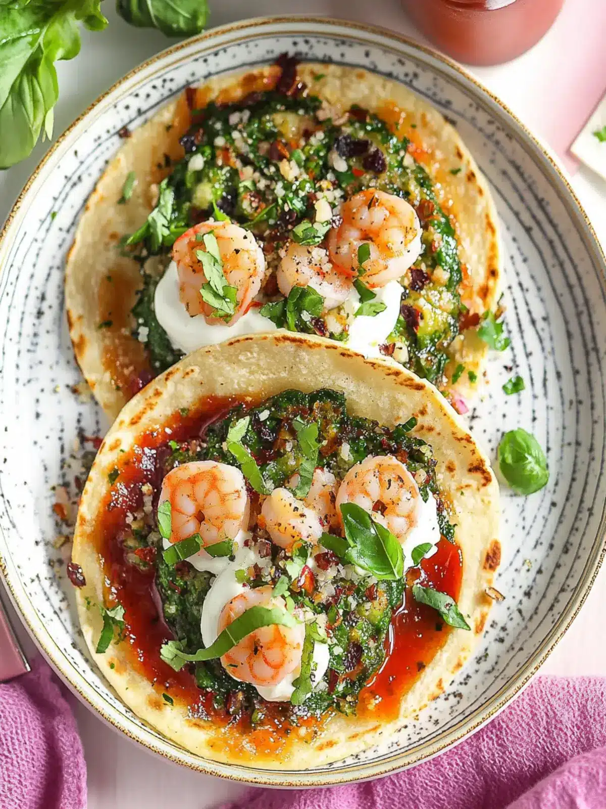 Smash Shrimp (Prawn) Toast Tacos