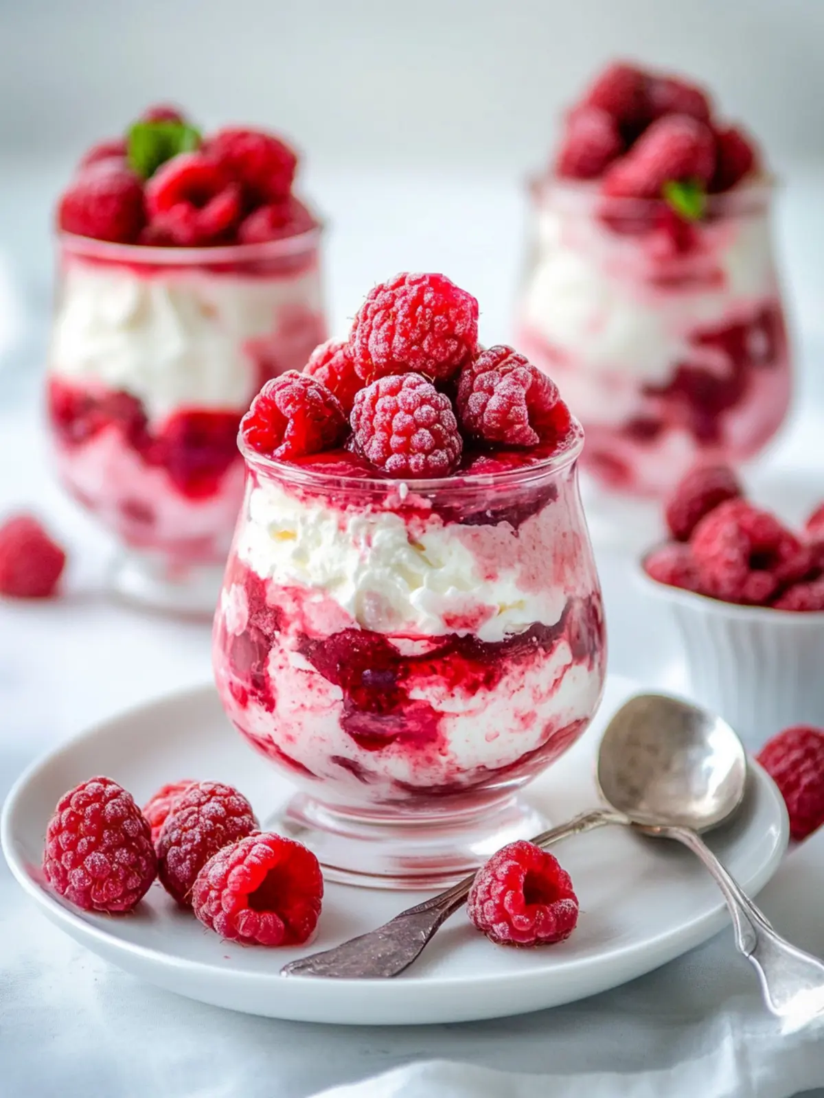 Raspberry Fool with Whipped Mascarpone