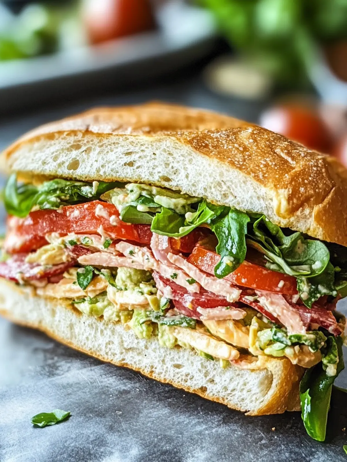 Savory Italian Grinder Salad Sandwich