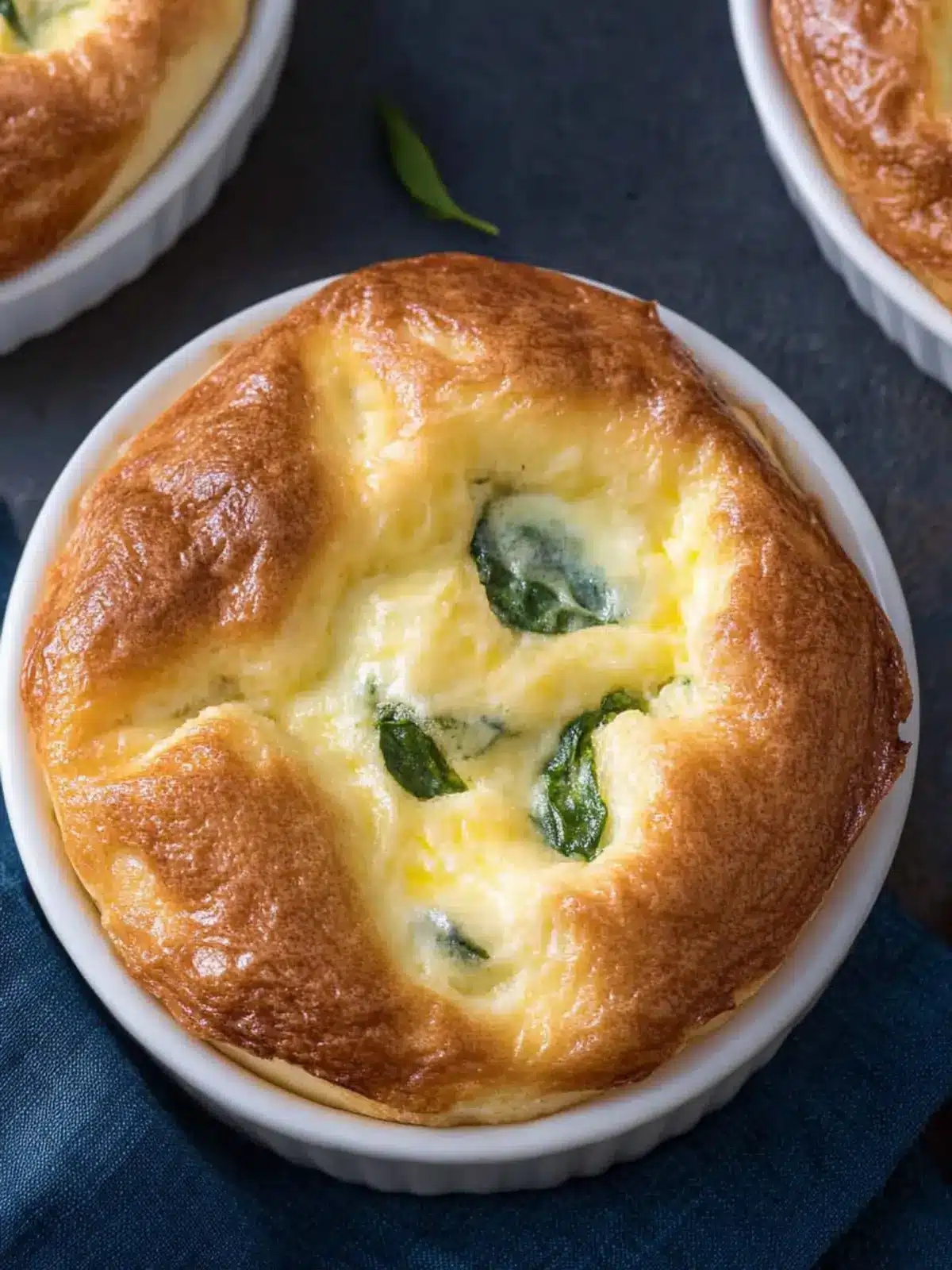 Spinach and Cheese Egg Souffl 