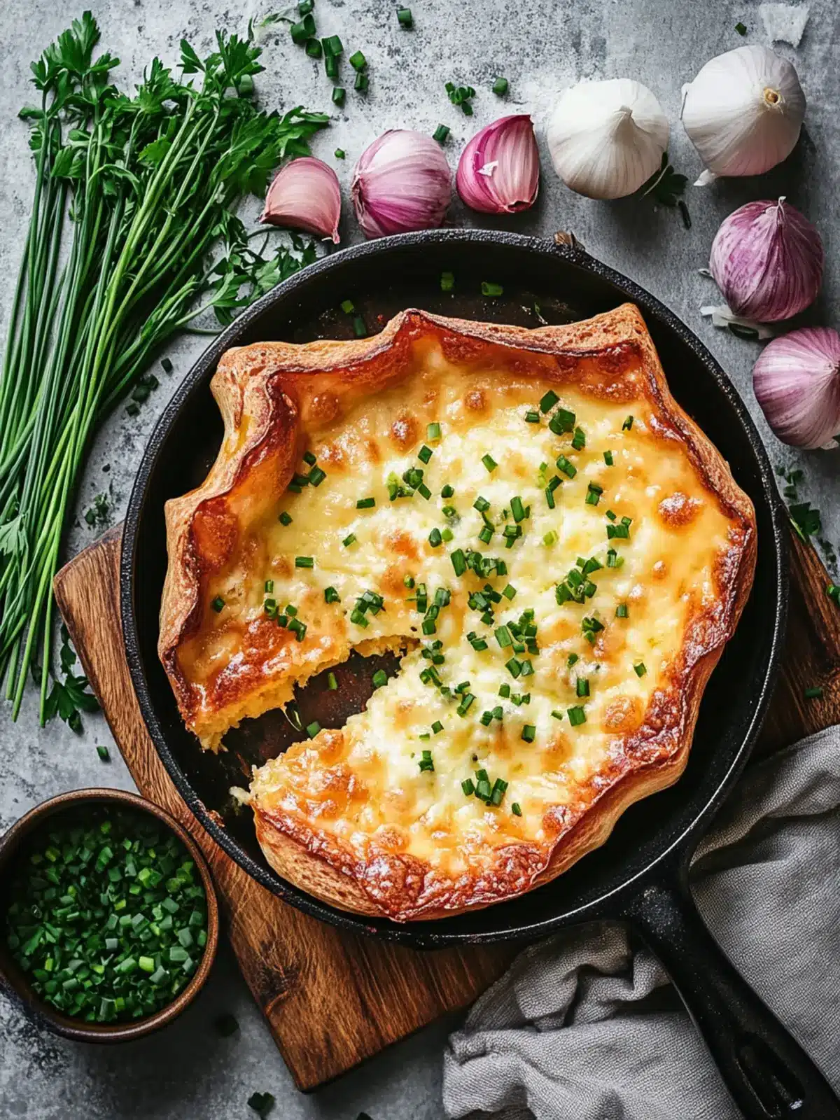 Cheddar and Chive Savory Dutch: Fluffy Brunch Bliss Awaits 3 Cheddar and Chive Savory Dutch