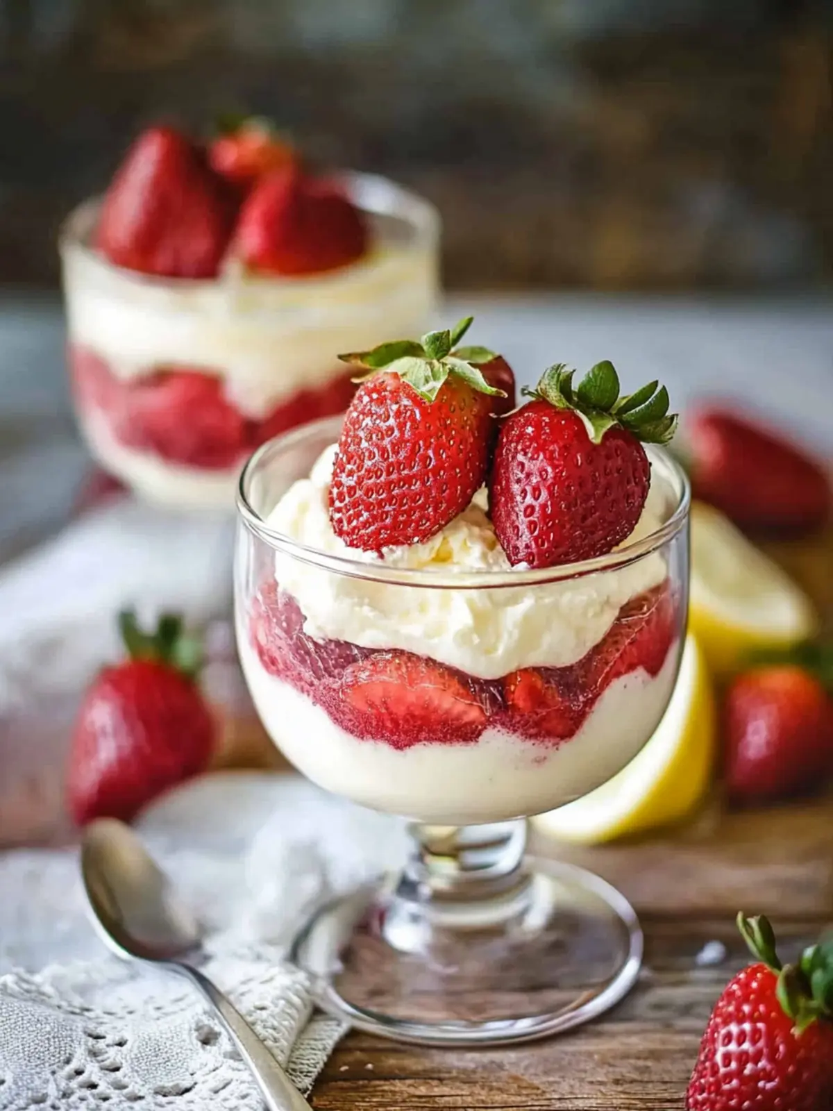 Strawberry Lemon Mascarpone Mousse