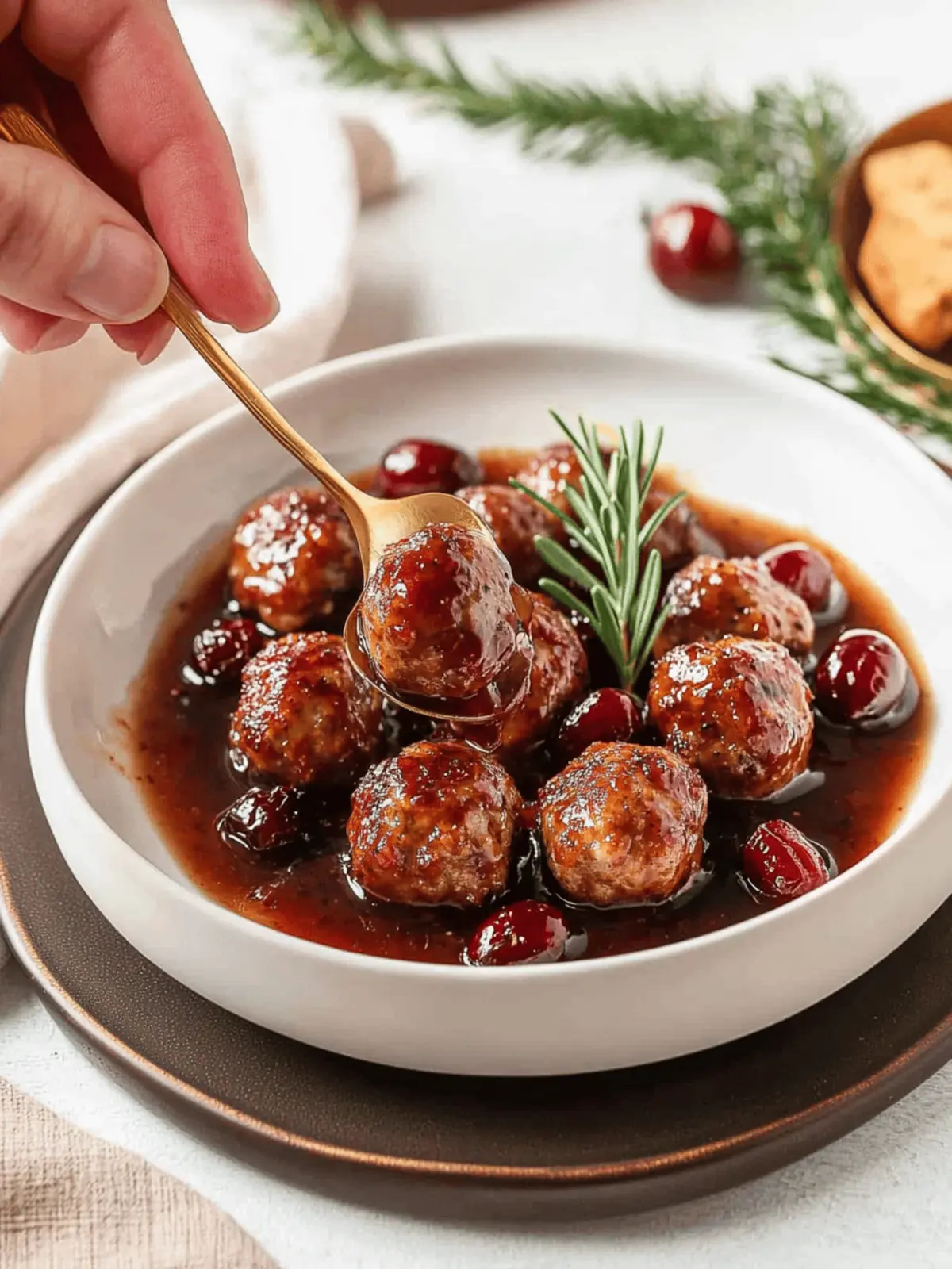 Crockpot Cranberry Turkey Meatballs for Effortless Holiday Fun 3 Crockpot Cranberry Turkey Meatballs for Effortless Holiday Fun