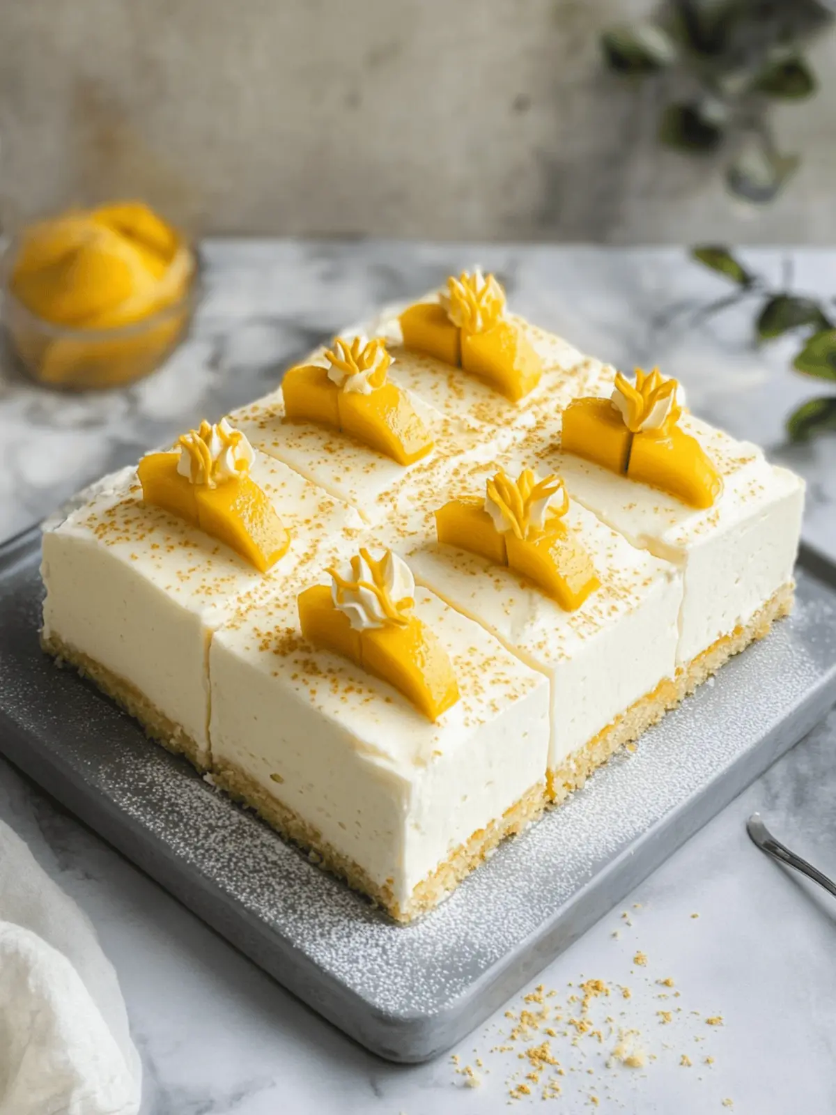 Mango Lassi Tres Leches Cake
