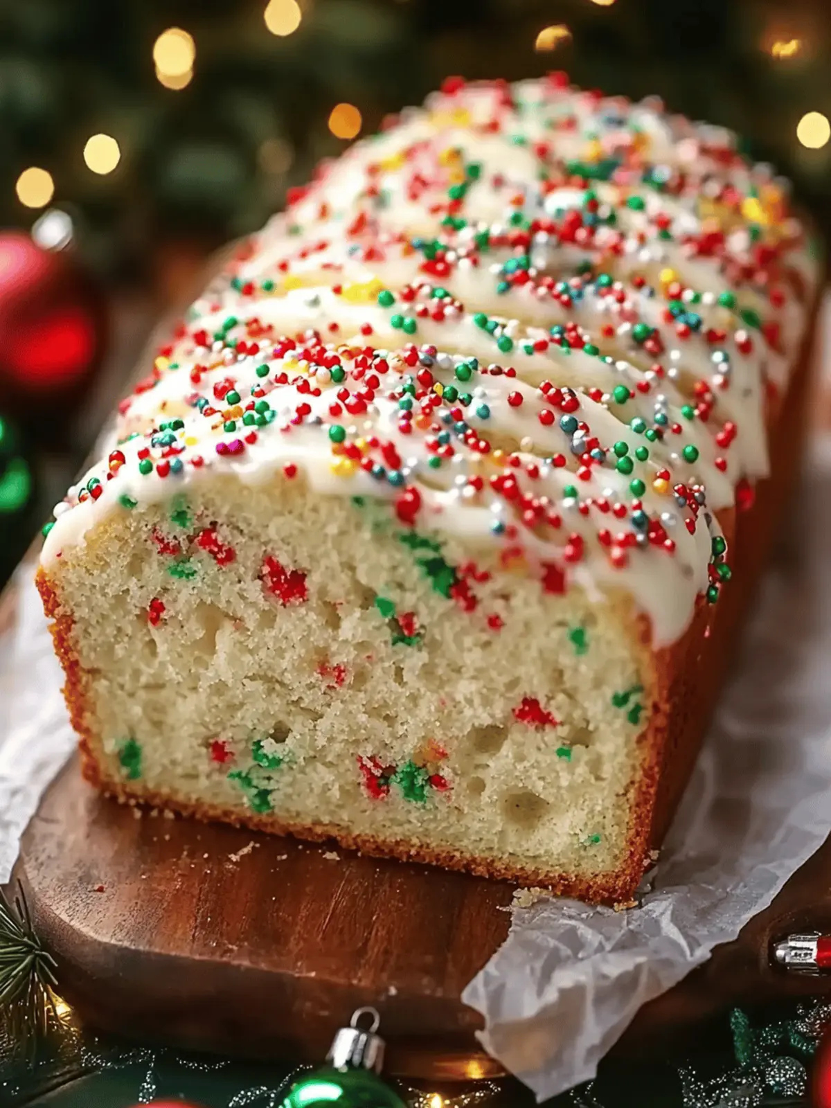 Christmas Sprinkle Buttermilk Bread