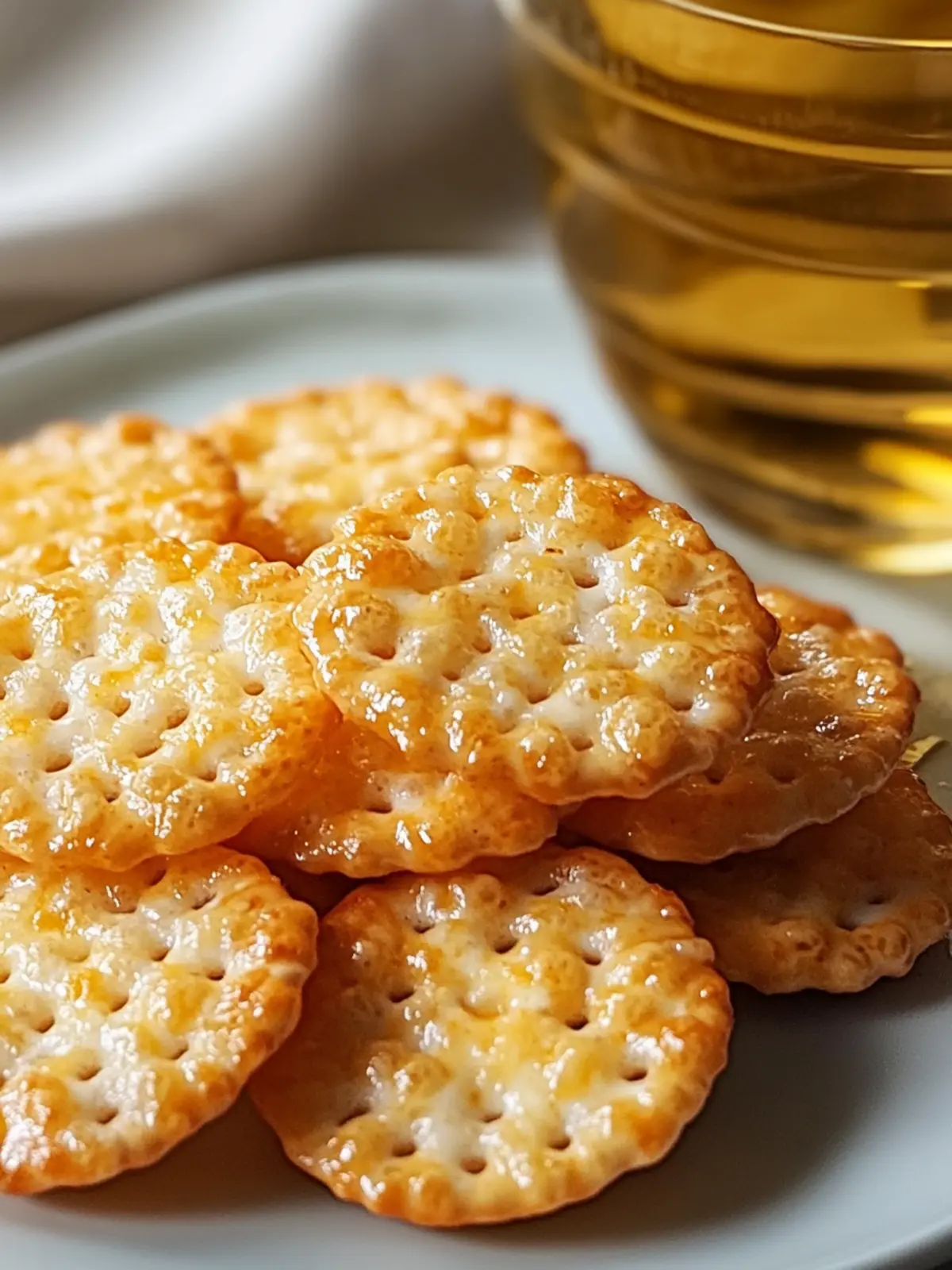 Rice Krispie Cheddar Crackers