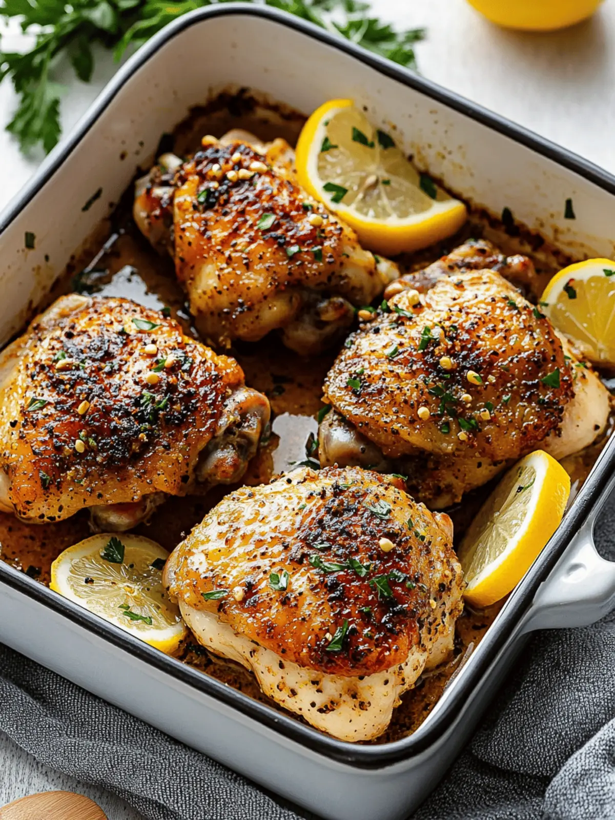 Lemon Pepper Chicken Thighs