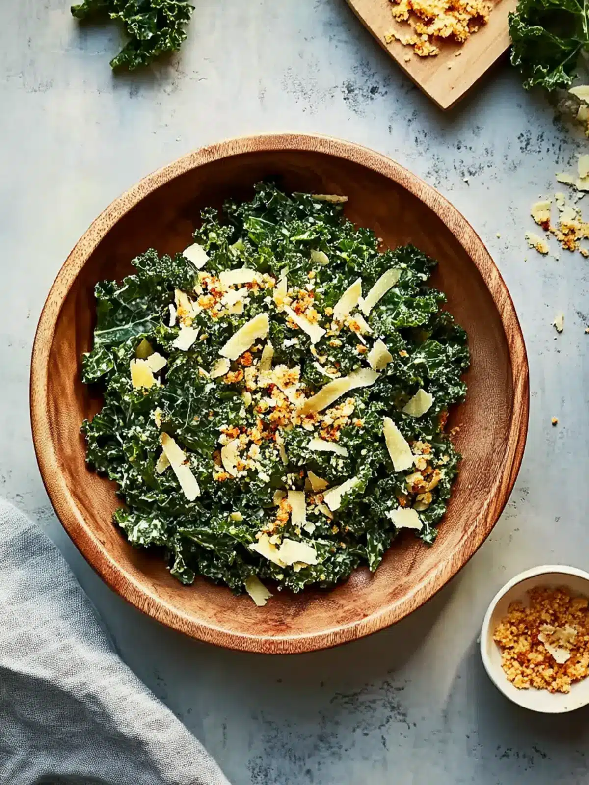 Chopped Kale Salad with Toasted Breadcrumbs