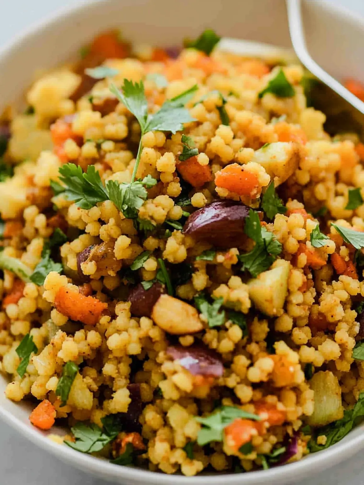 Curried Couscous Vegan Salad