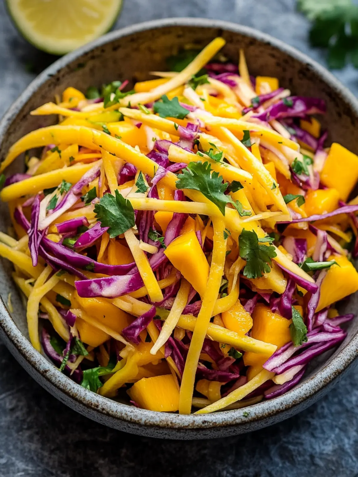 Quick And Easy Mango Slaw