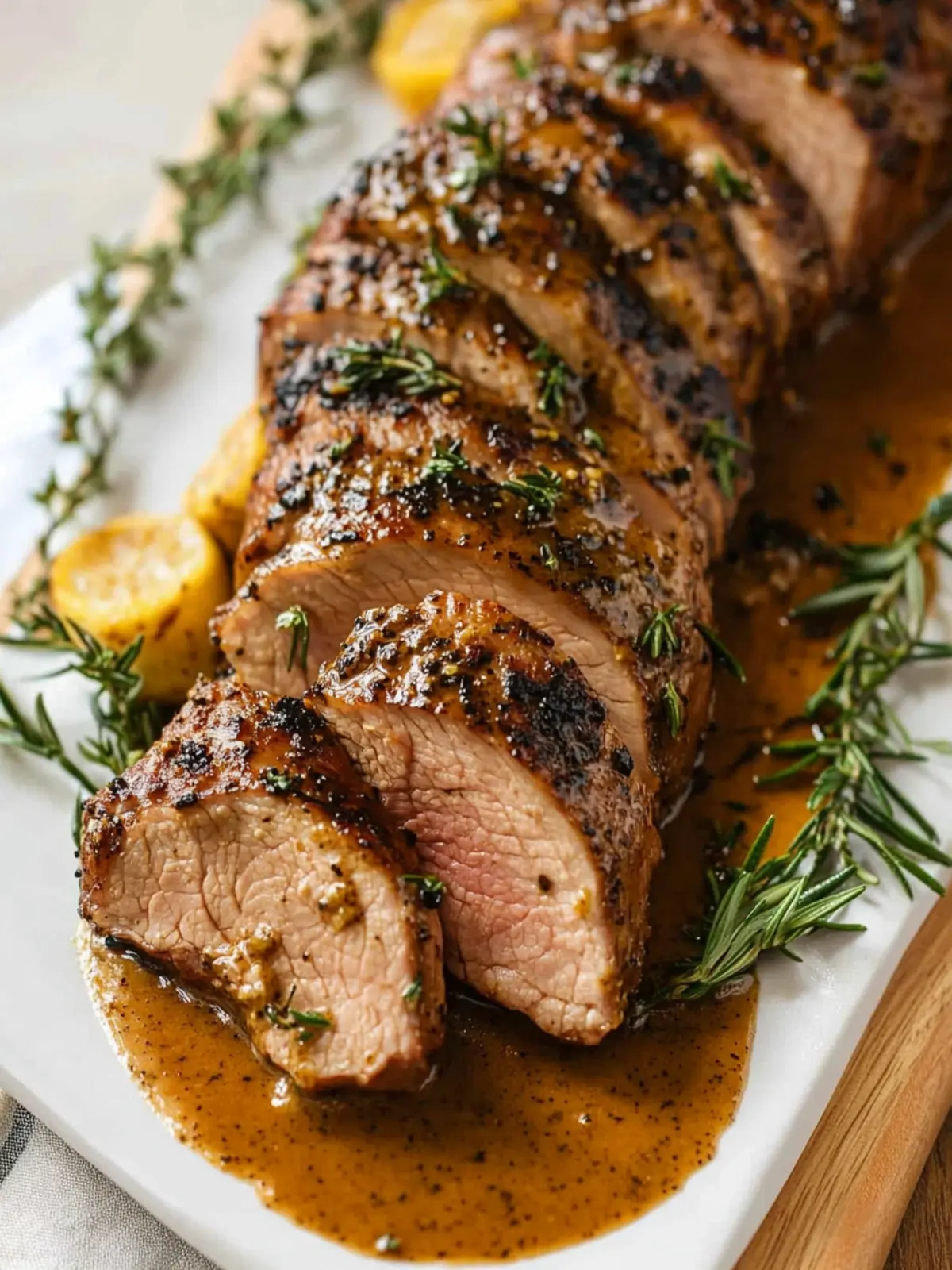 Savory Dijon Pork Tenderloin