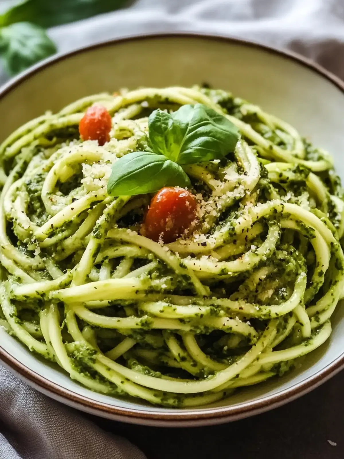 Pesto Zucchini Noodles