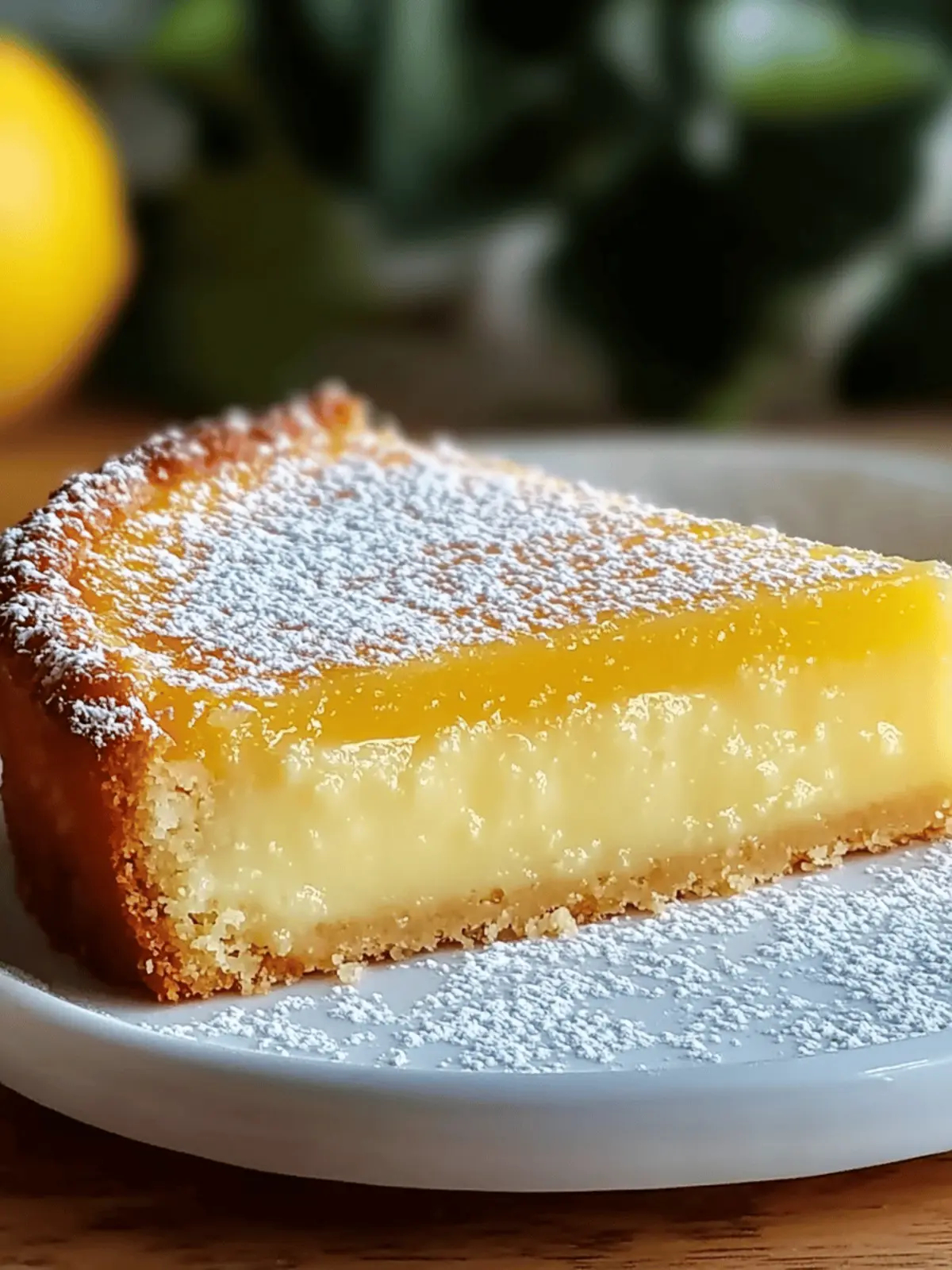 Italian Grandma s Lemon Custard Cake