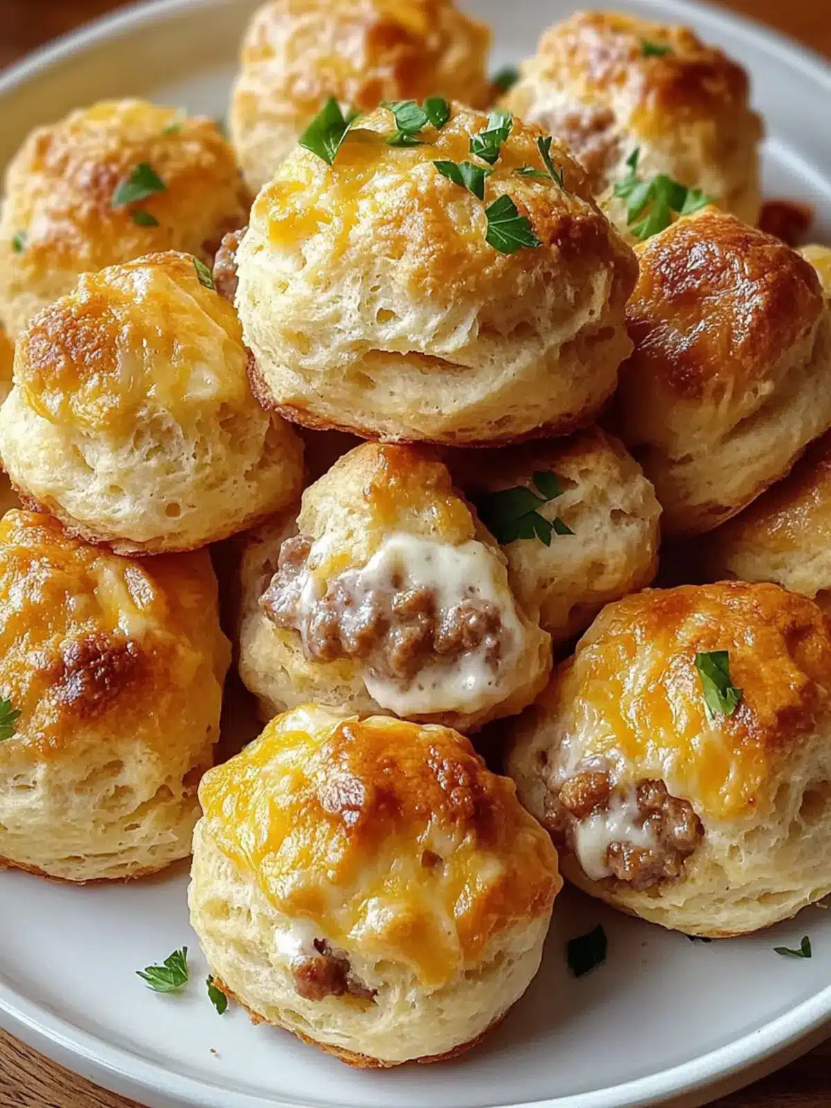 Sausage Cream Cheese Biscuit Bites