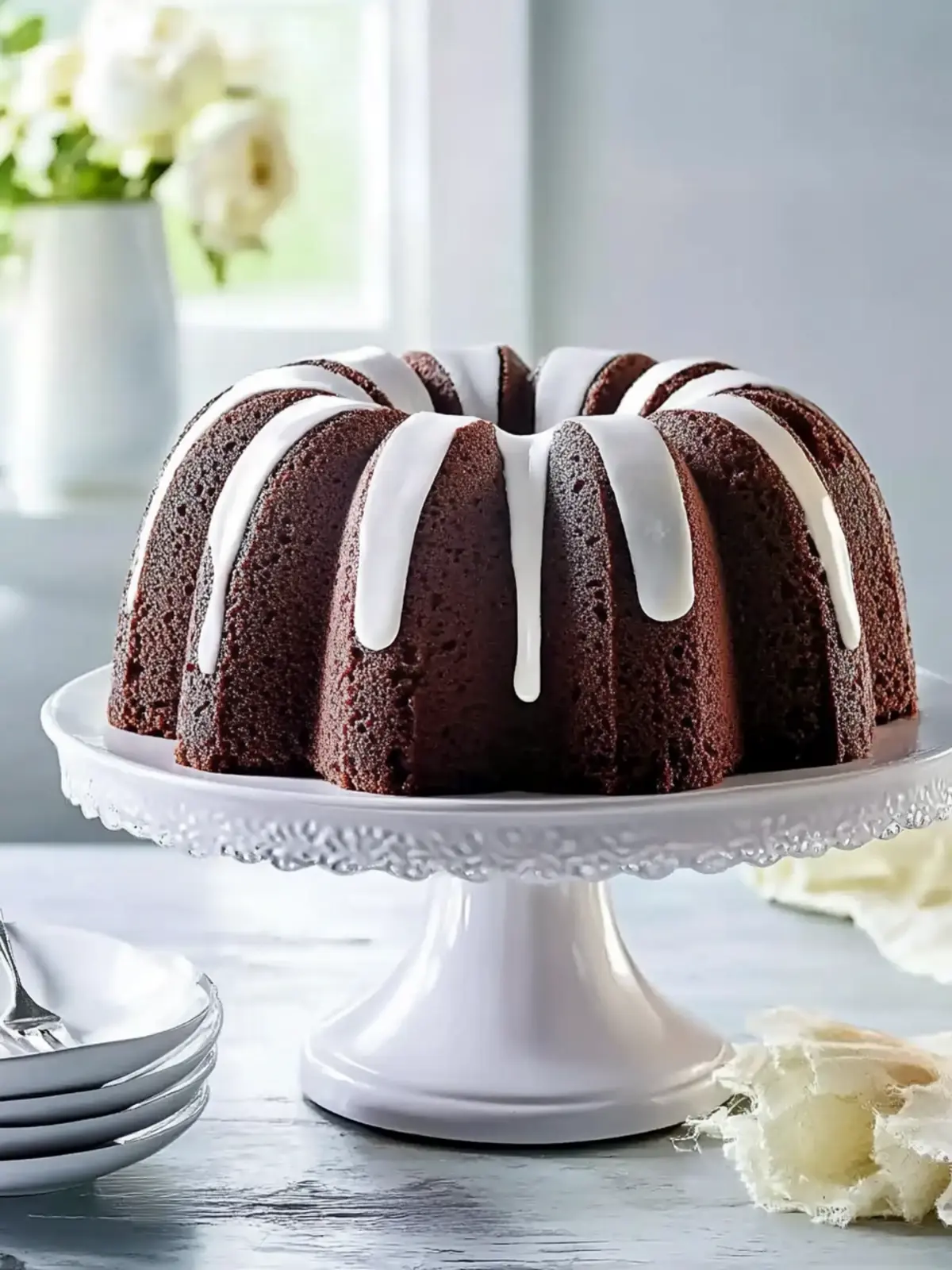 Triple-Chocolate Buttermilk Pound Cake