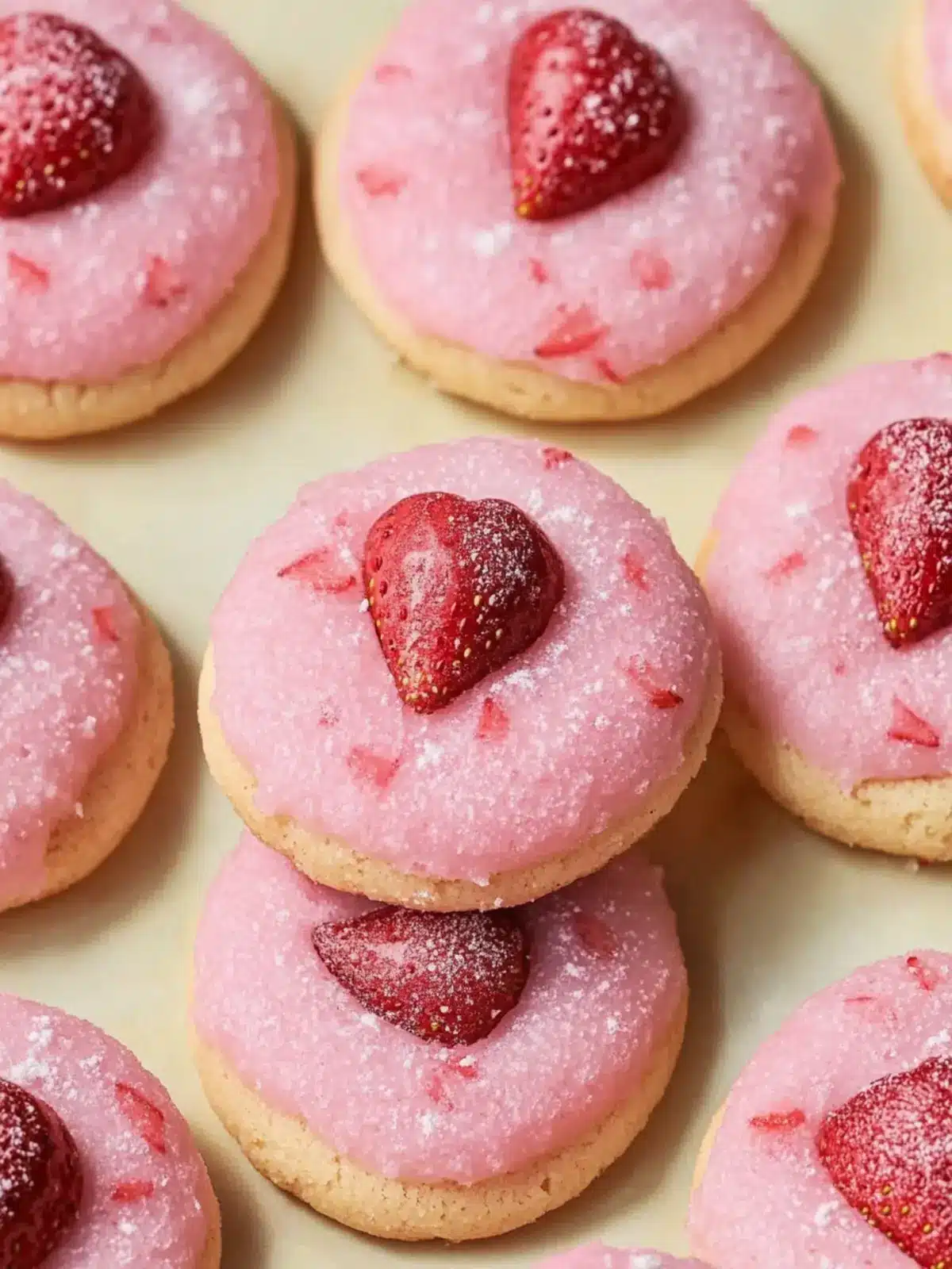 Strawberry Kiss Cookies