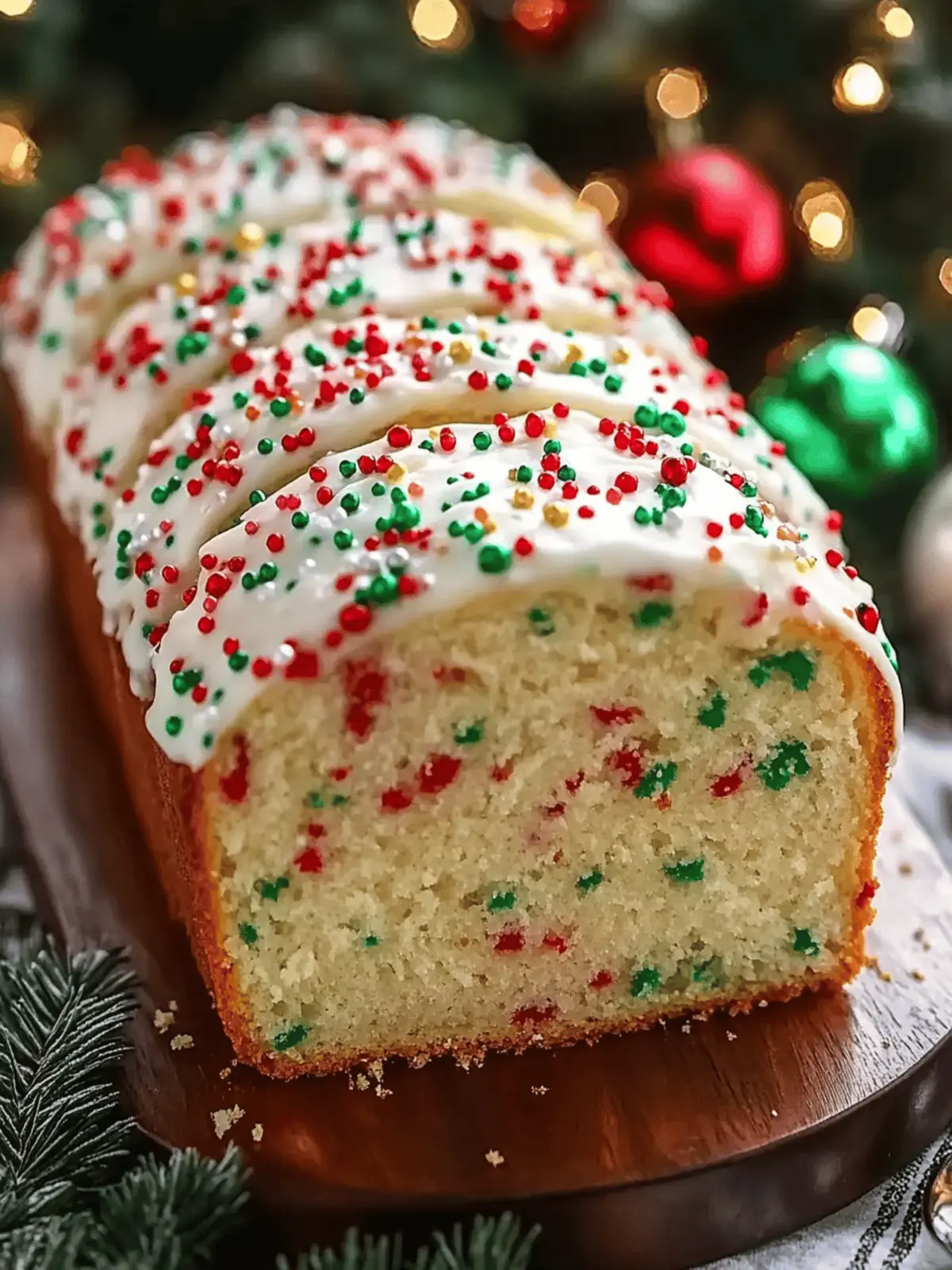 Christmas Sprinkle Buttermilk Bread