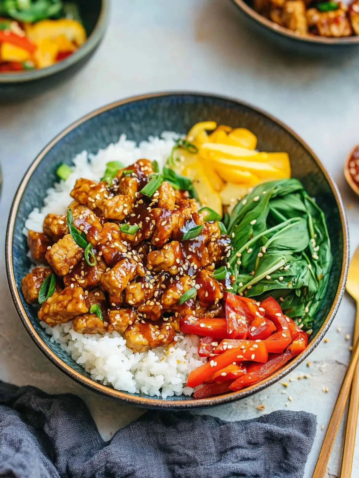 Savory Korean BBQ Tempeh Beef Bowls in Minutes 4 Korean BBQ Tempeh Beef Bowls