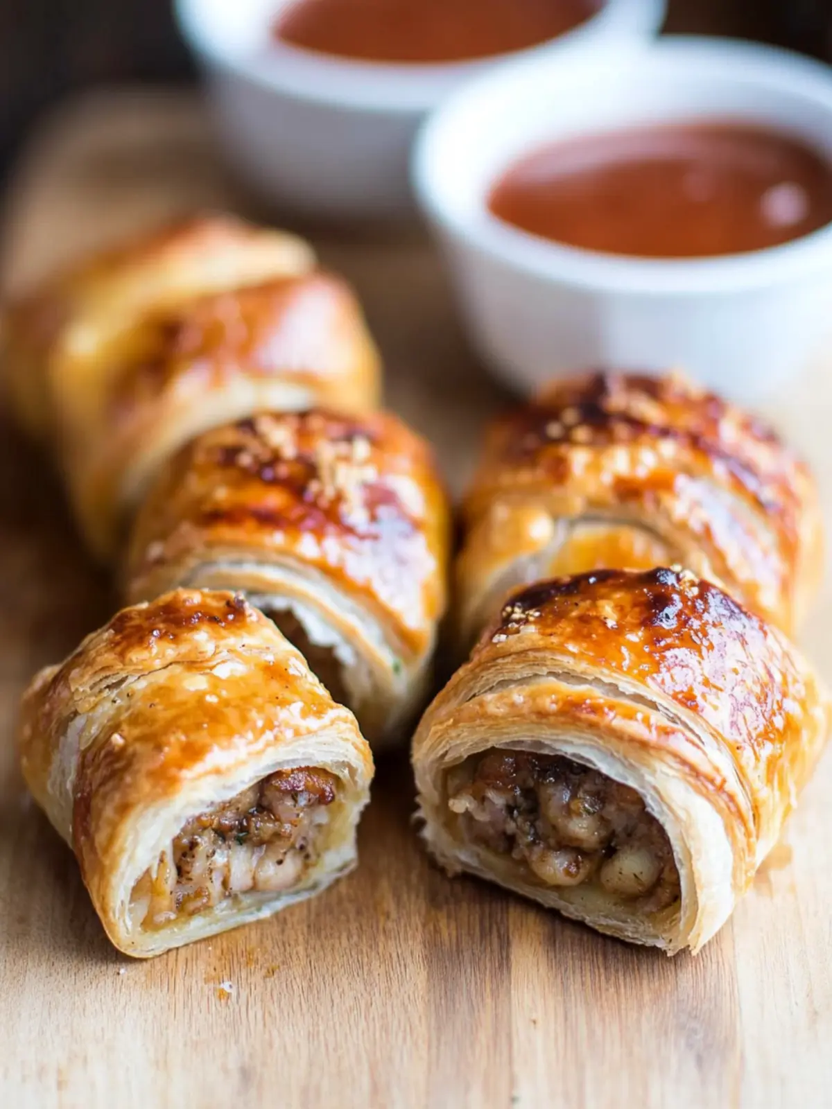 Caramelised Apple and Fennel Pork Sausage Rolls