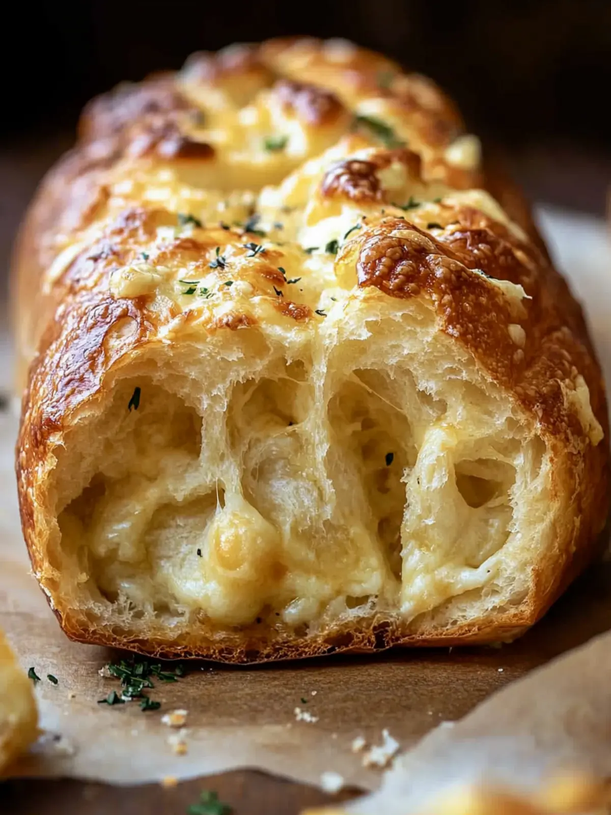 From Scratch Cheesy Garlic Pull-Apart Bread