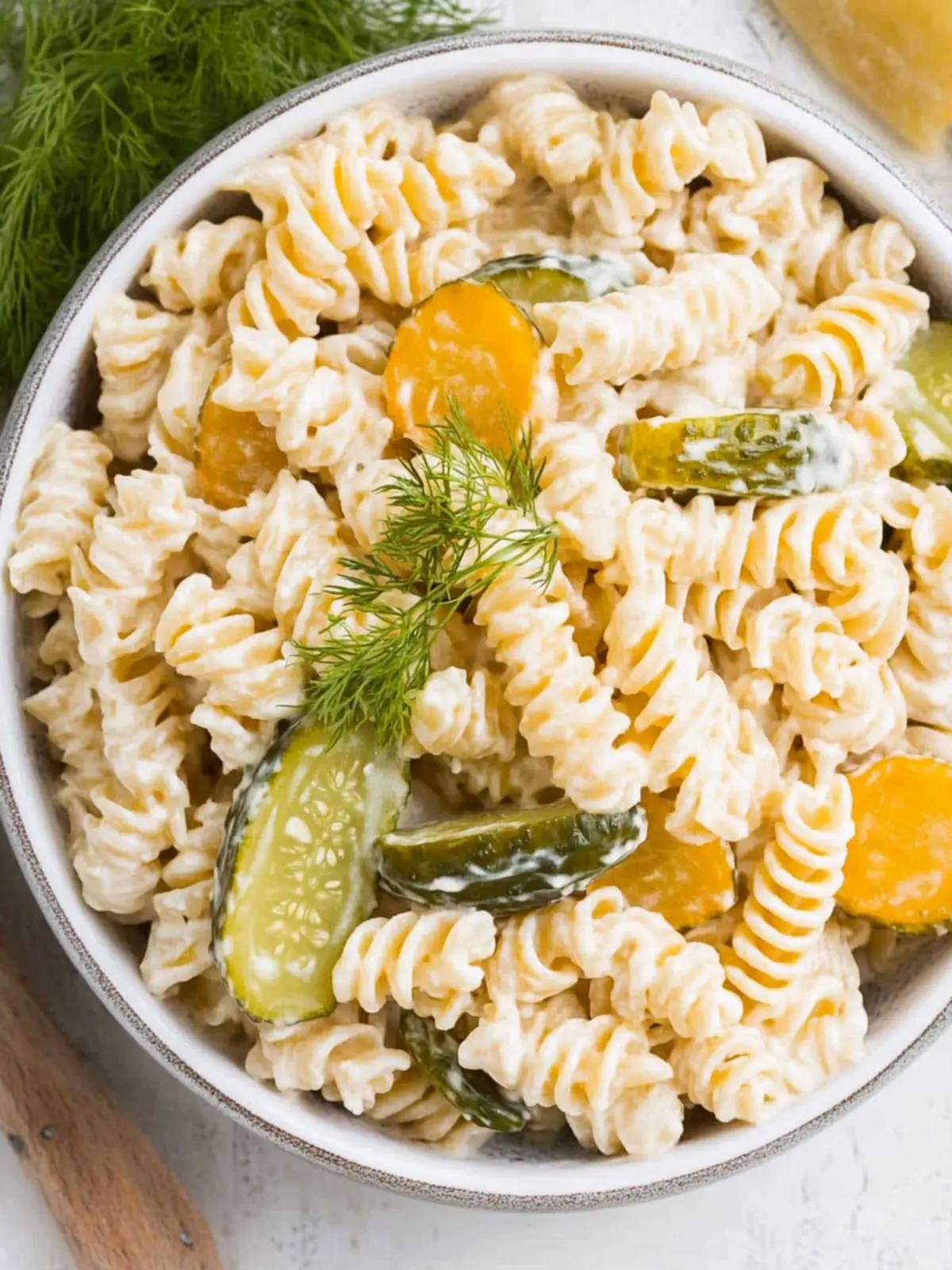 Dill Pickle Pasta Salad