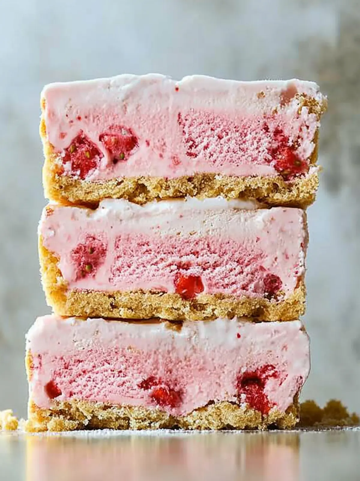Strawberry Shortcake Ice Cream Bars