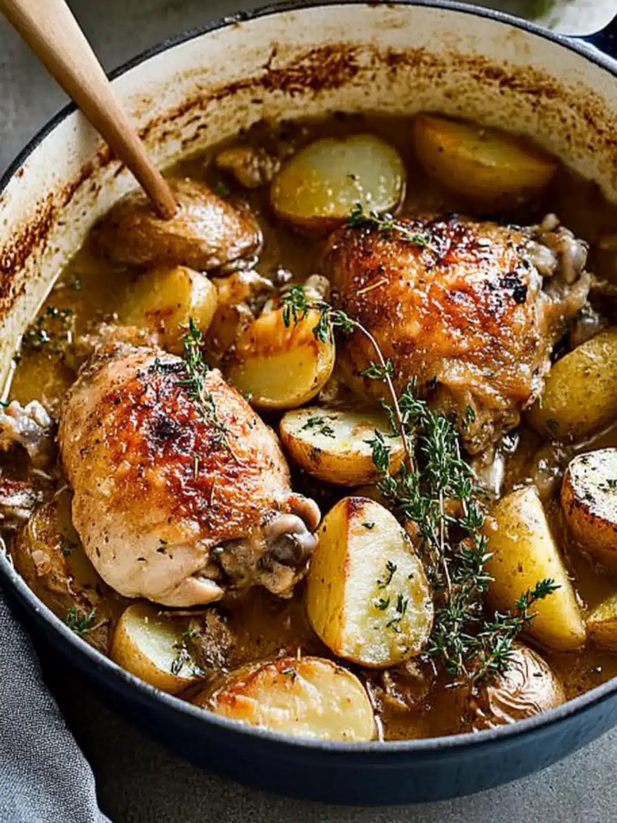 French-style chicken and potatoes