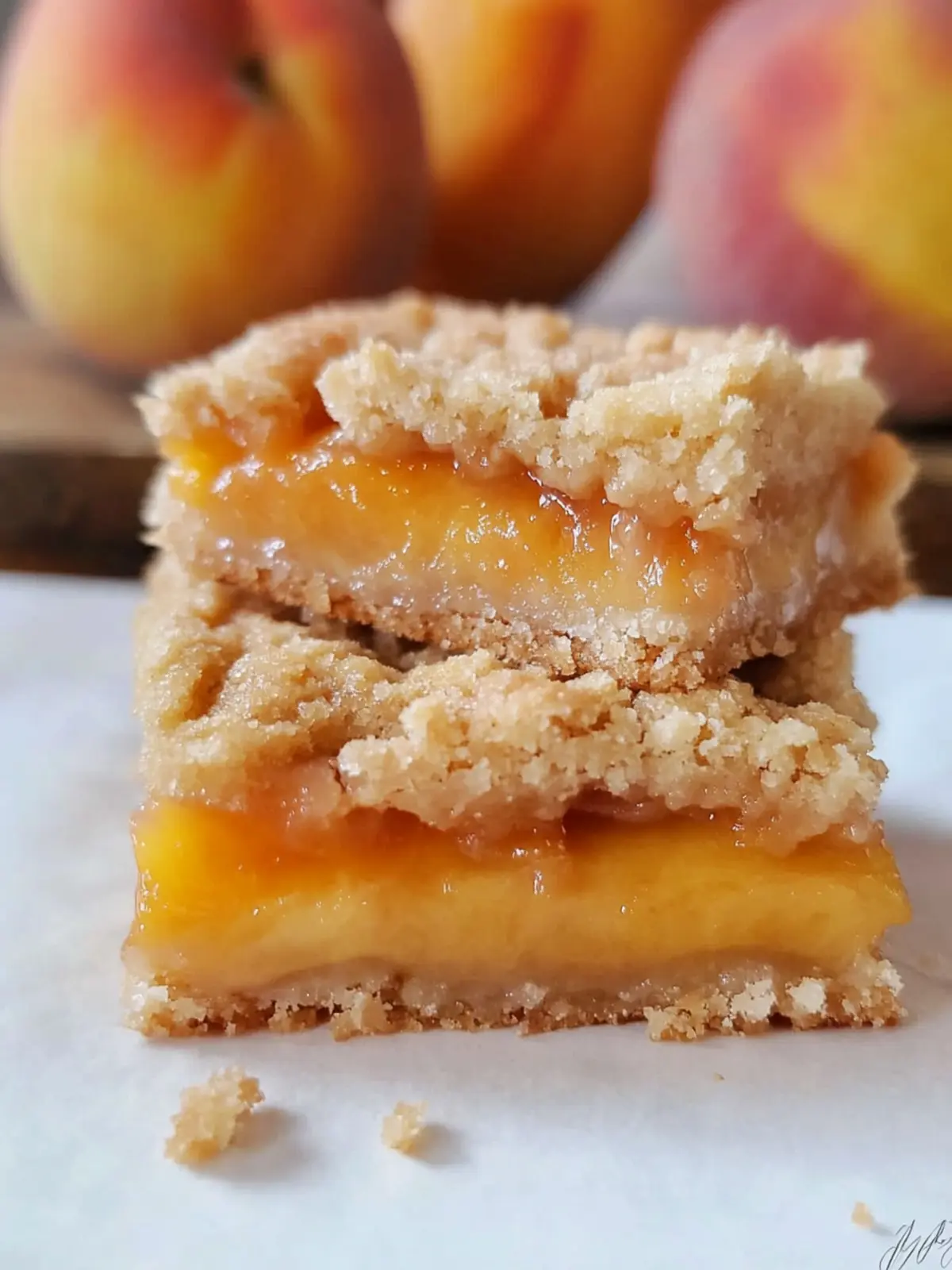 Peach Crumb Bars