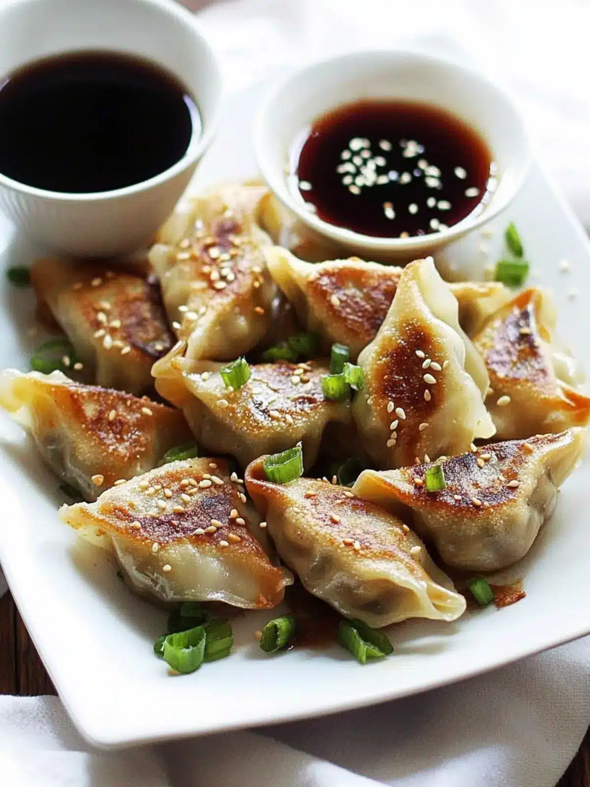 Easy Asian Dumplings with Hoisin Dipping Sauce