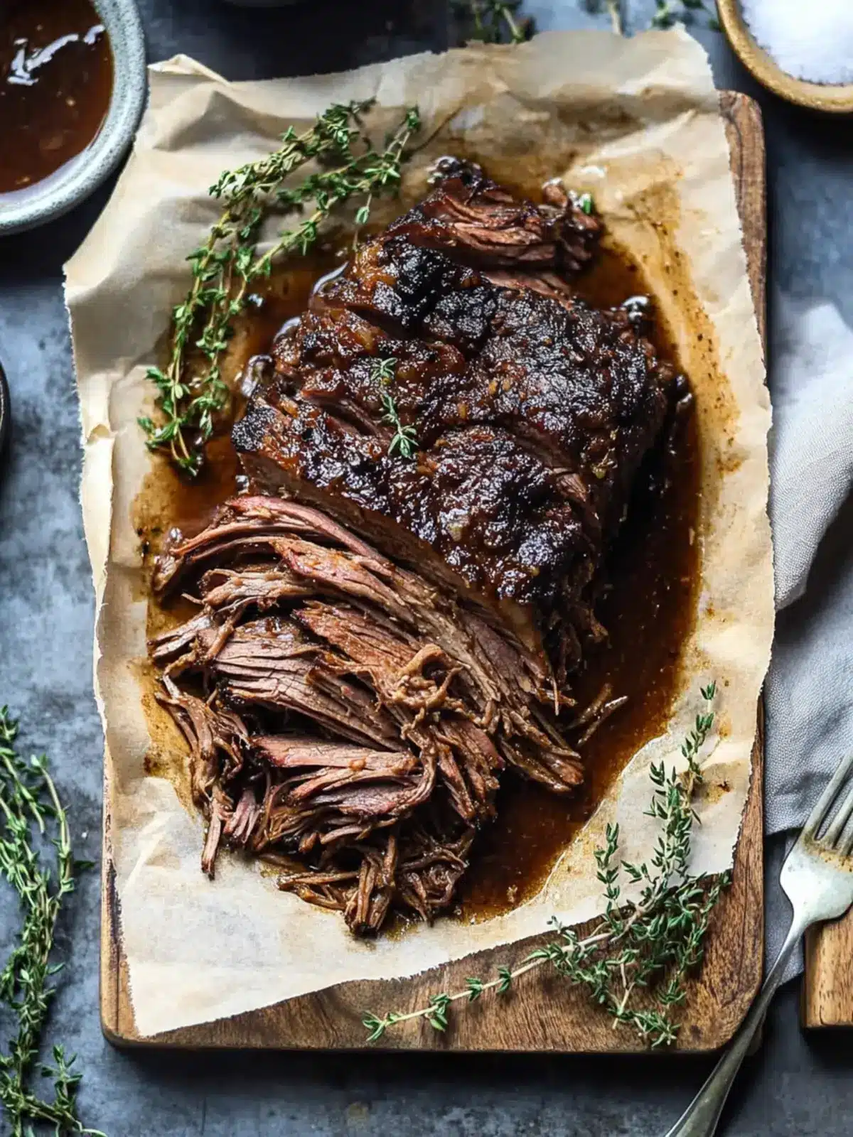 The Best Red Wine Braised Shredded Beef Brisket