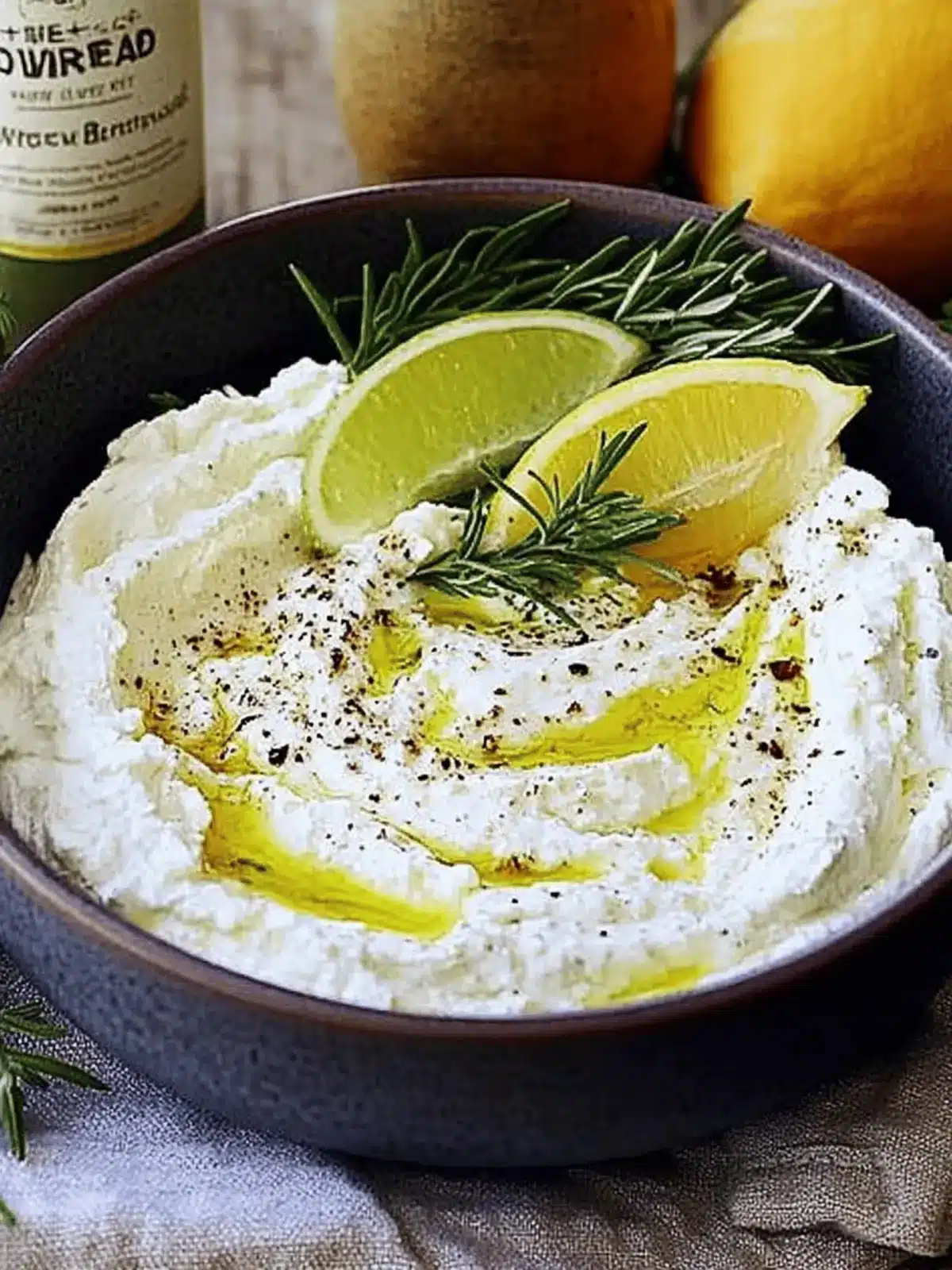 Creamy Whipped Feta with Fresh Herbs for Effortless Entertaining 3 Creamy Whipped Feta with Fresh Herbs