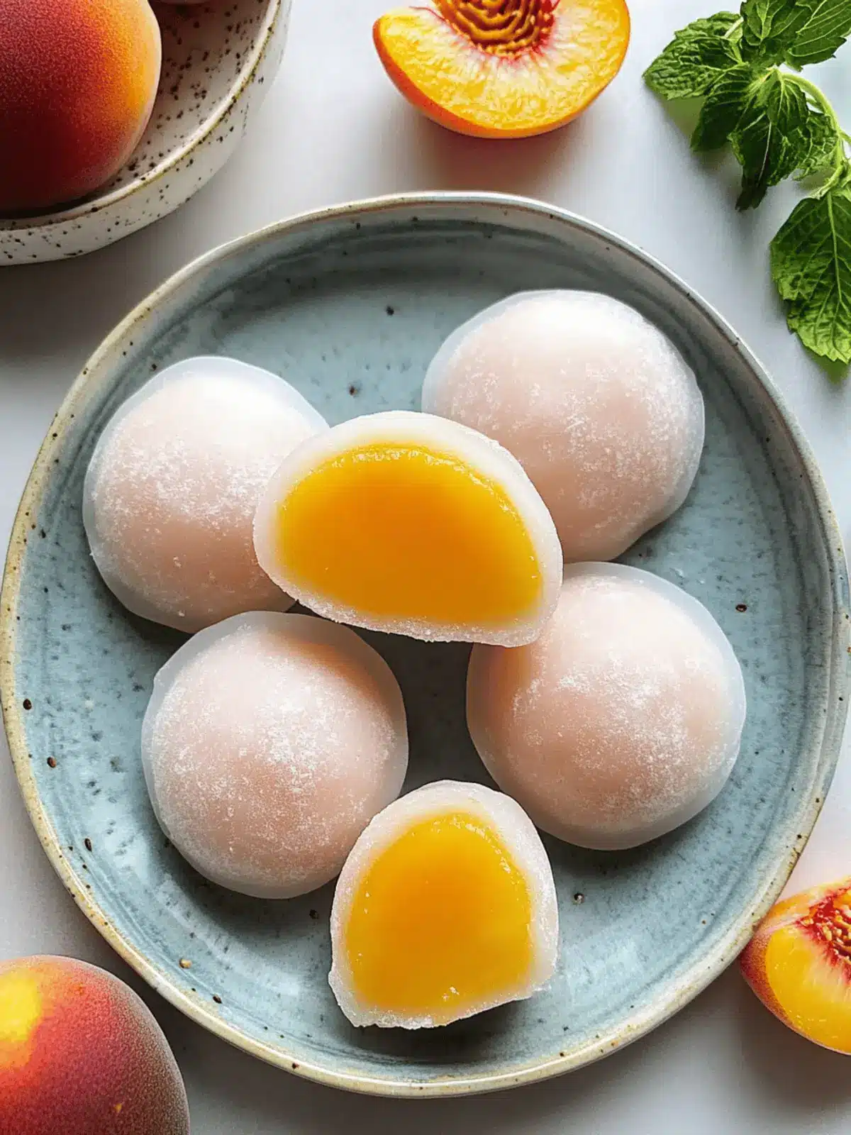 Whole Peach Mochi Recipe: Soft & Chewy Summer Delight 3 Whole Peach Mochi Recipe (Soft & Chewy)